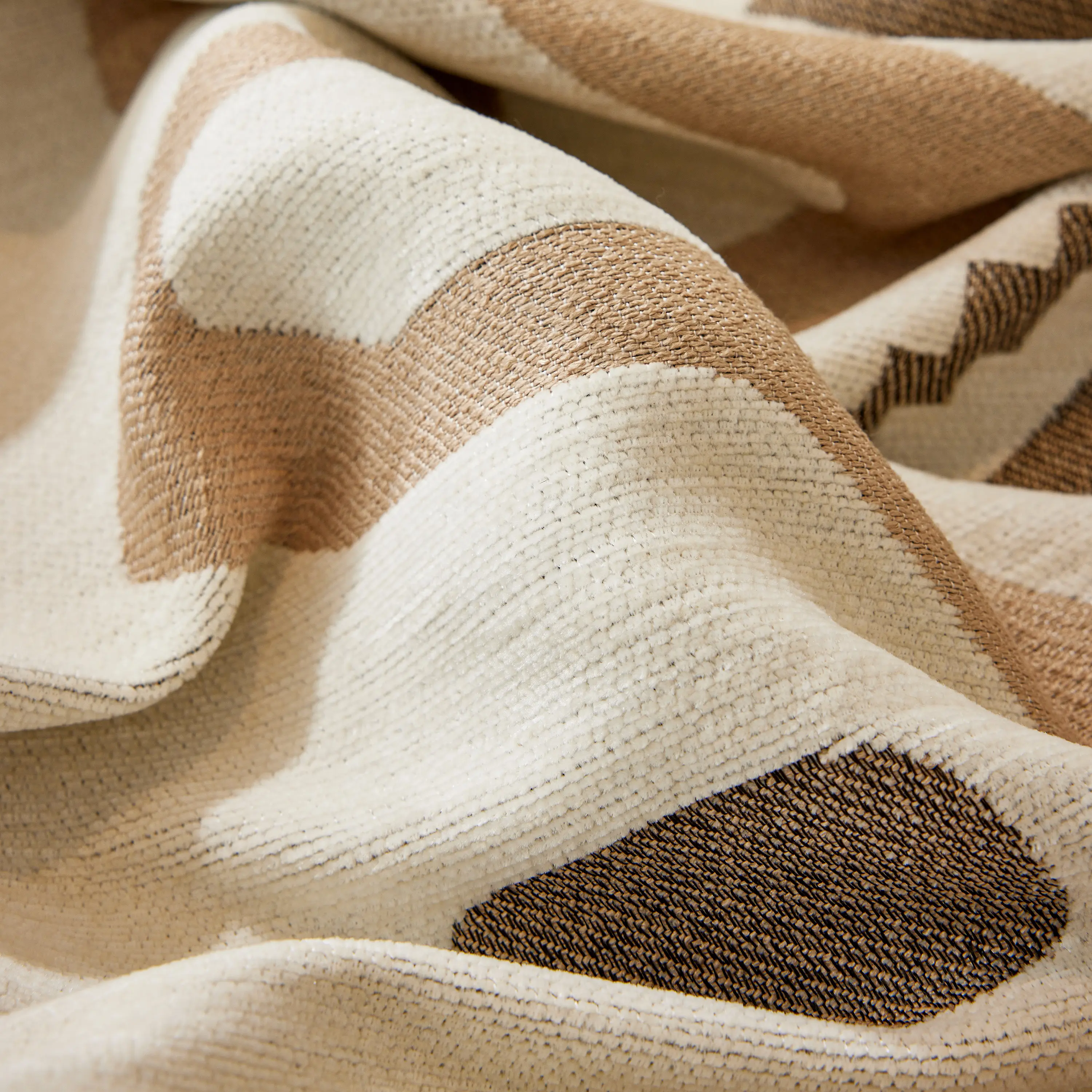 Boho Geometric Chenille Throw Sofa Cover Soft Textured Decorative Couch Blanket - Image 86