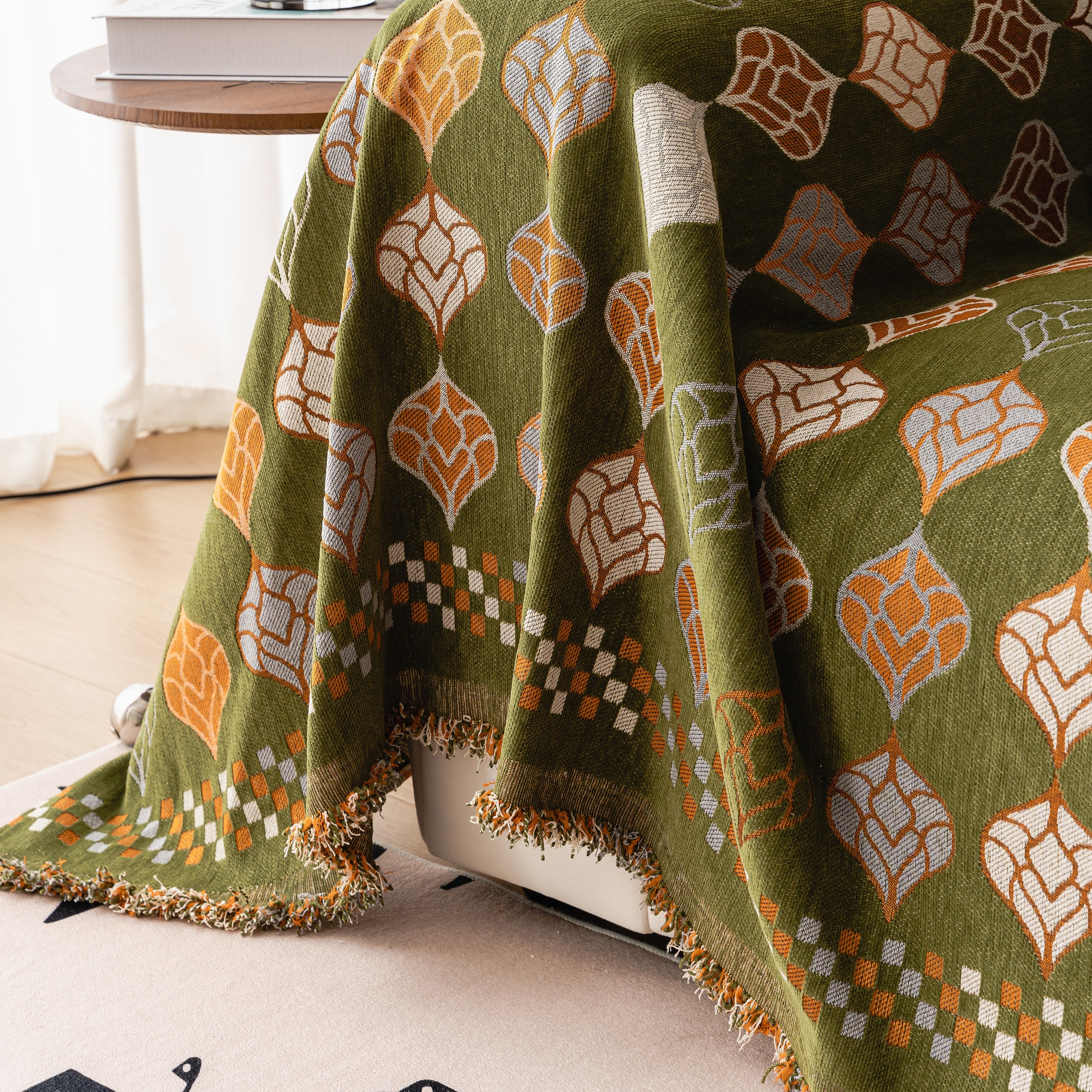 Boho Geometric Sofa Slipcovers Chenille Scratch Resistant Couch Protective Covers - Image 84
