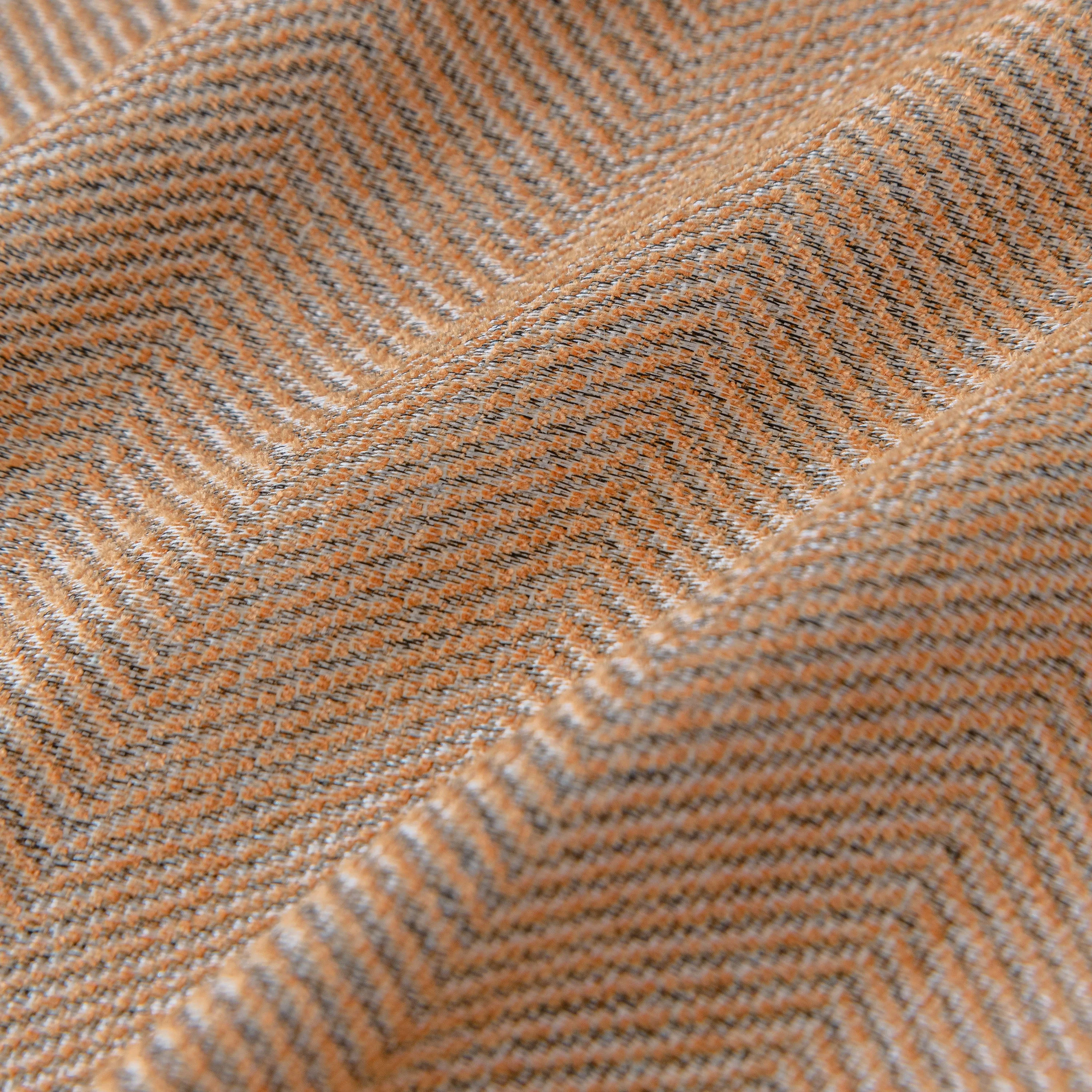 Boho Herringbone Sofa Throw Blanket with Pom Pom Tassels Stylish Furniture Slipcover - Image 17