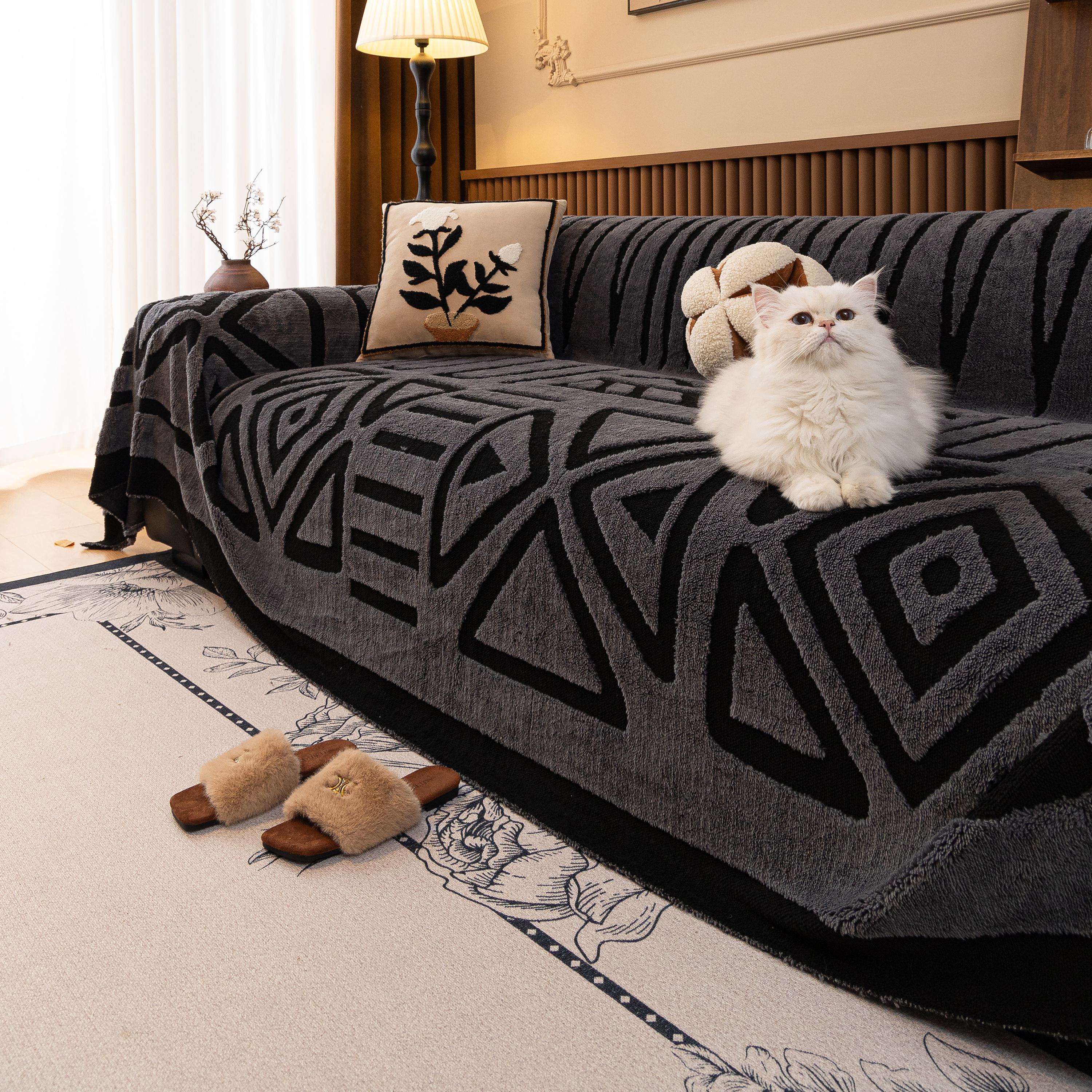 Boho Plush Couch Cover Bohemian Throw Blanket Decor Covers Sofa Chair Furniture Bed - Image 15