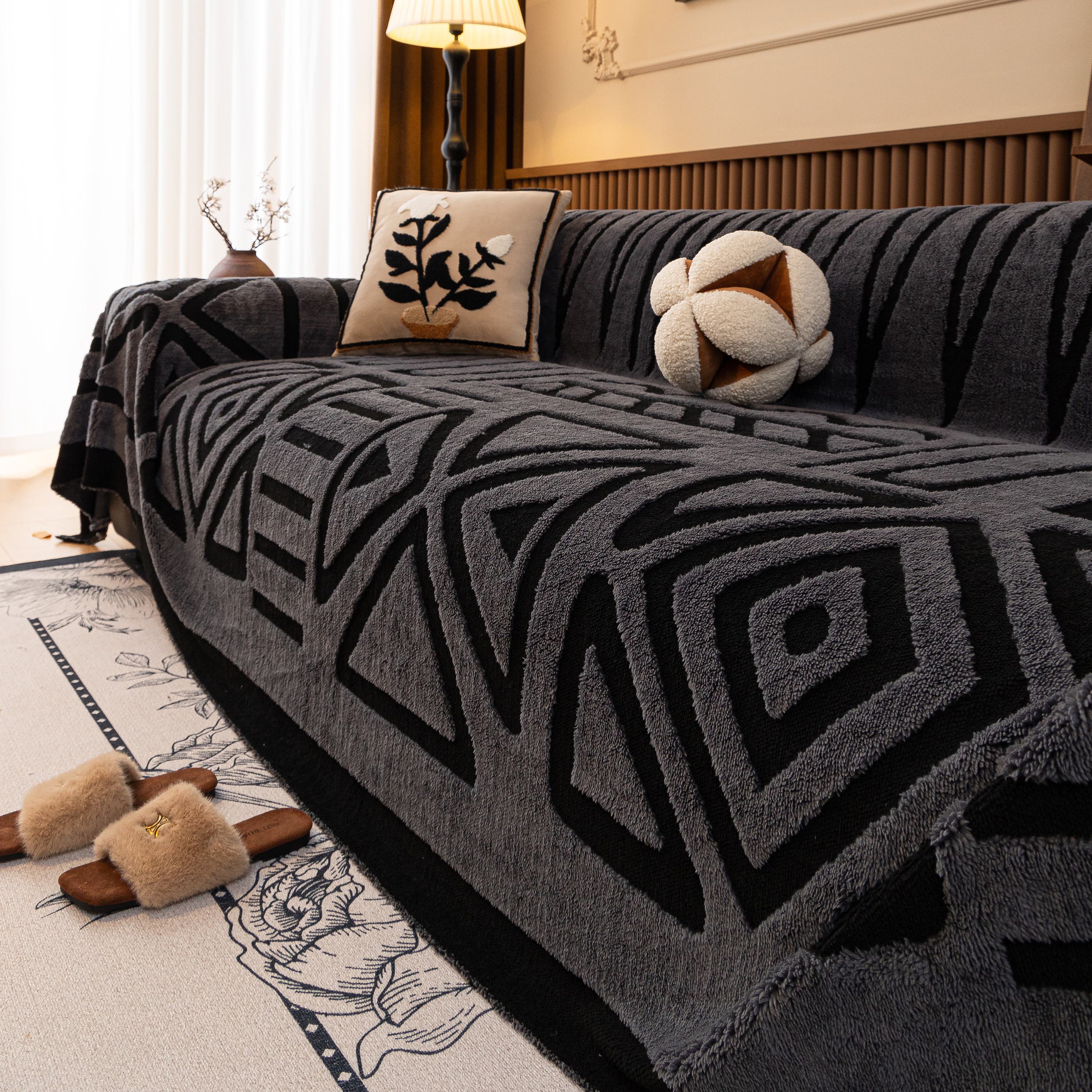 Boho Plush Couch Cover Bohemian Throw Blanket Decor Covers Sofa Chair Furniture Bed - Image 24