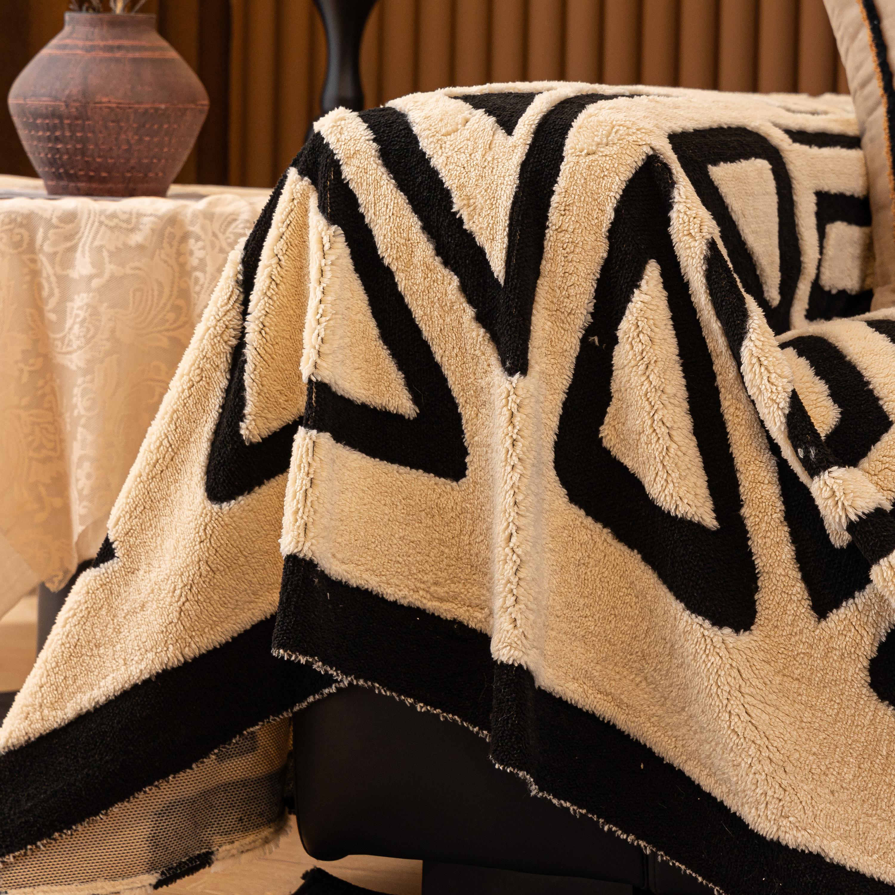 Boho Plush Couch Cover Bohemian Throw Blanket Decor Covers Sofa Chair Furniture Bed - Image 34