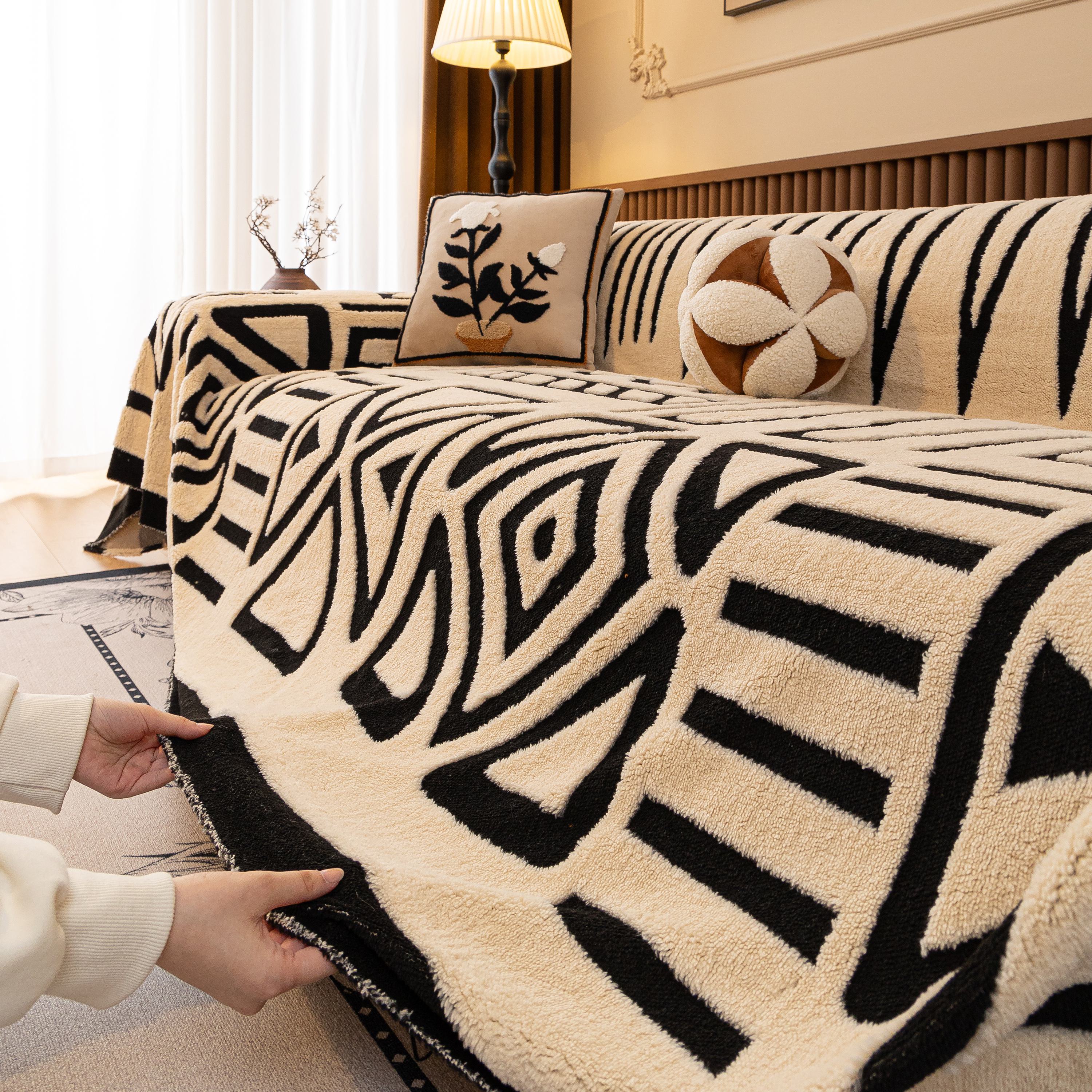 Boho Plush Couch Cover Bohemian Throw Blanket Decor Covers Sofa Chair Furniture Bed - Image 36