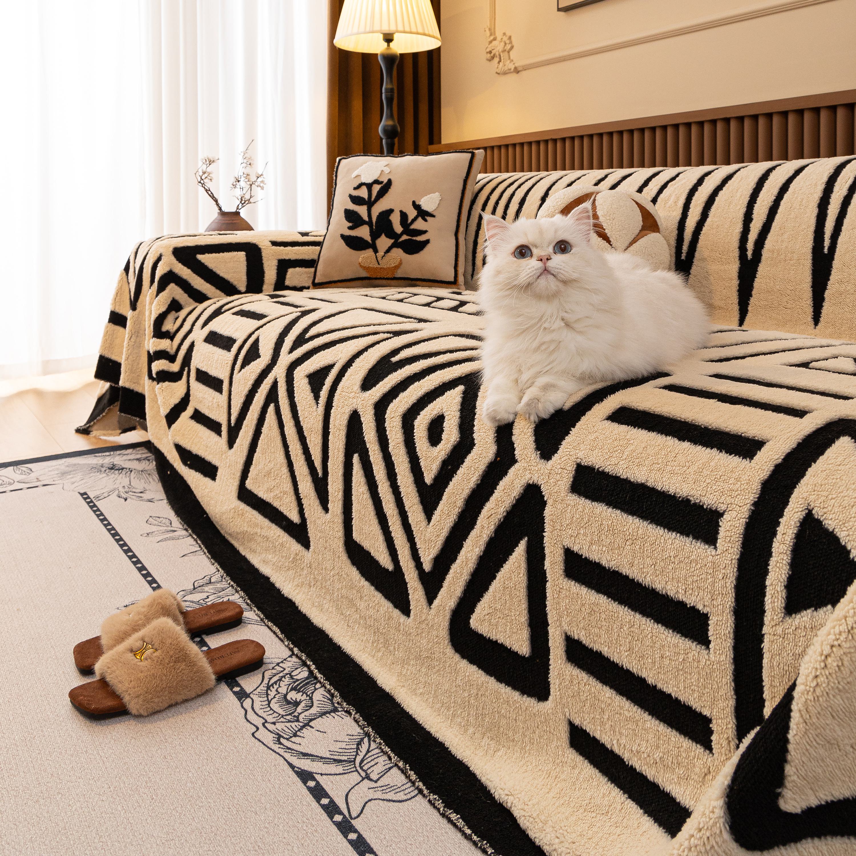 Boho Plush Couch Cover Bohemian Throw Blanket Decor Covers Sofa Chair Furniture Bed - Image 40