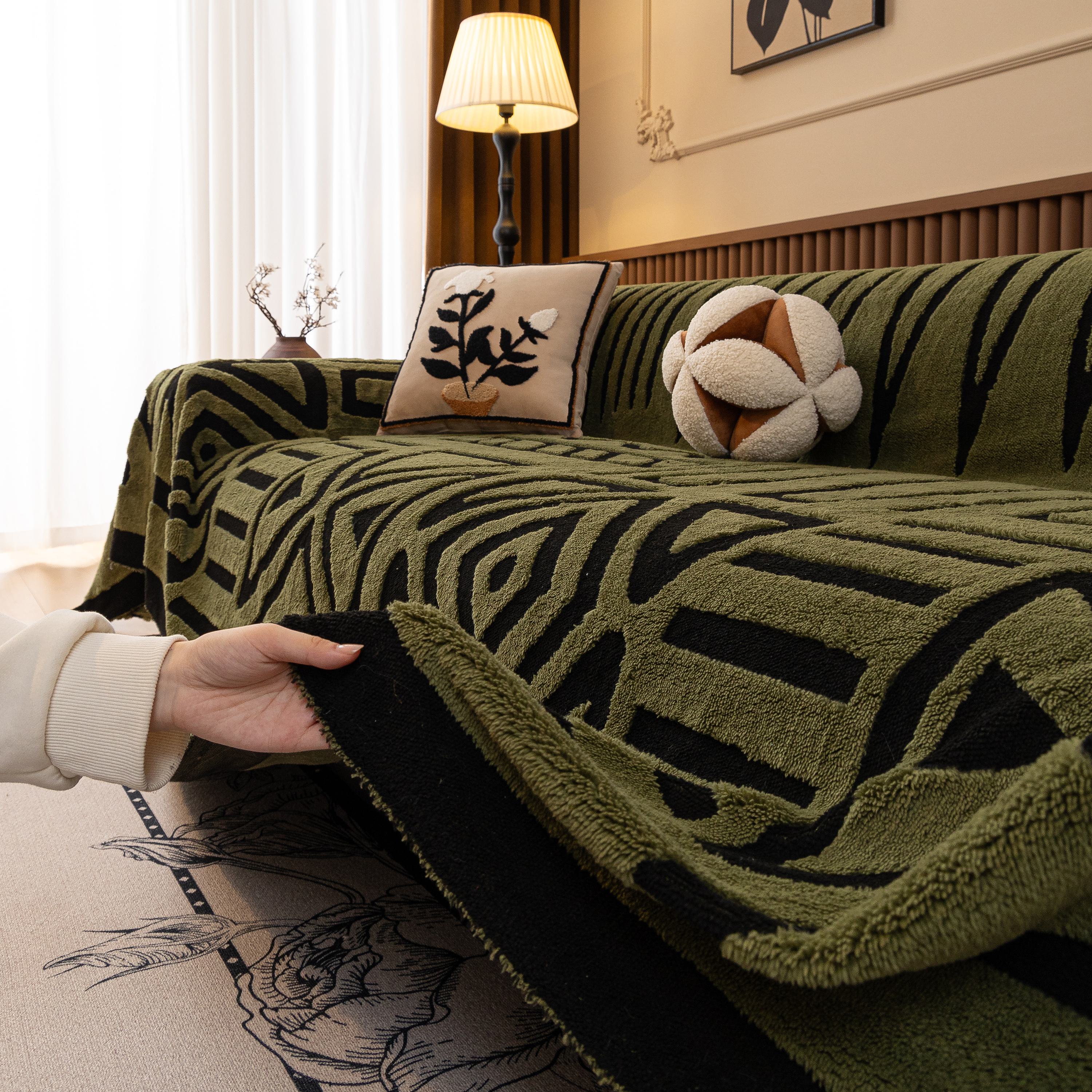Boho Plush Couch Cover Bohemian Throw Blanket Decor Covers Sofa Chair Furniture Bed - Image 62