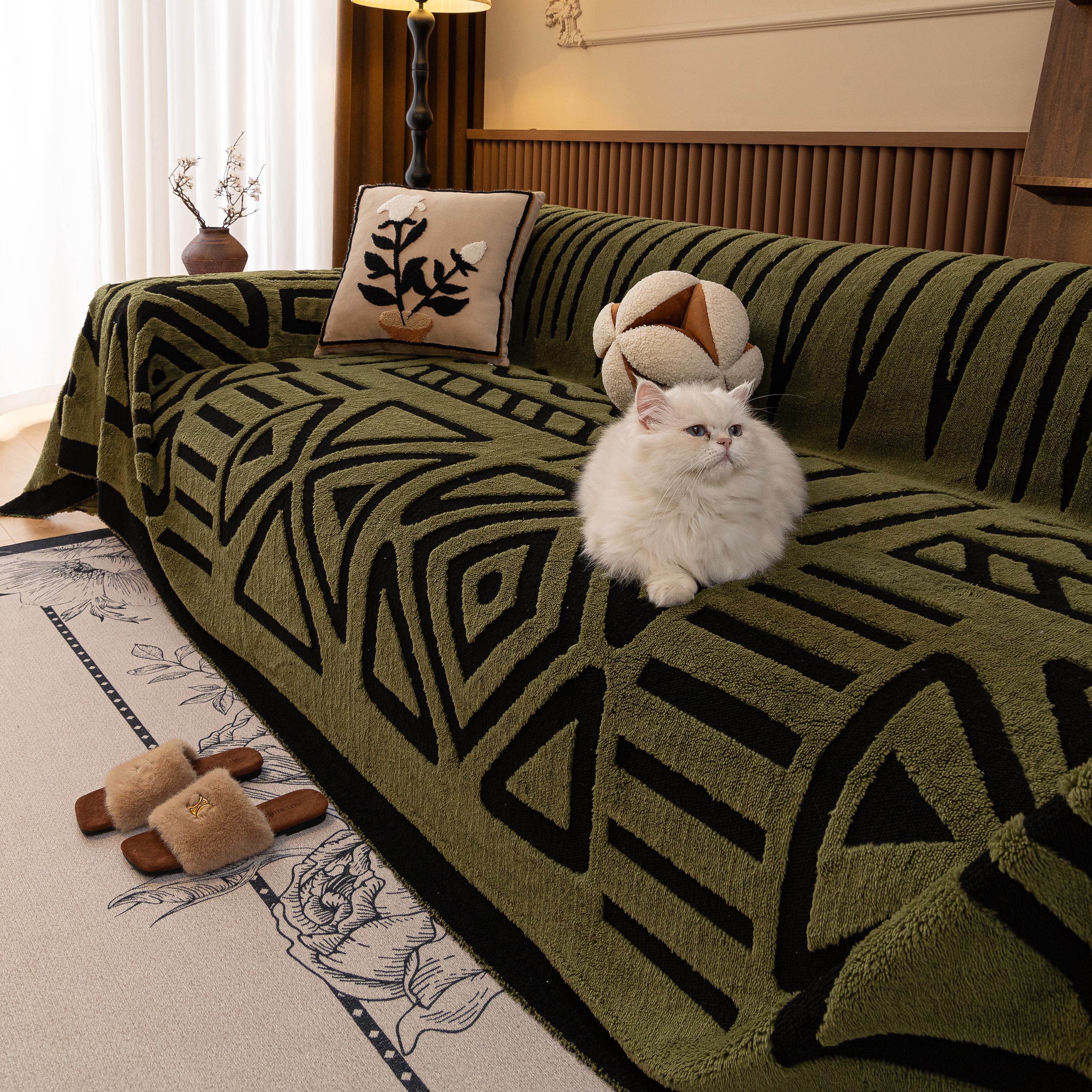 Boho Plush Couch Cover Bohemian Throw Blanket Decor Covers Sofa Chair Furniture Bed - Image 64