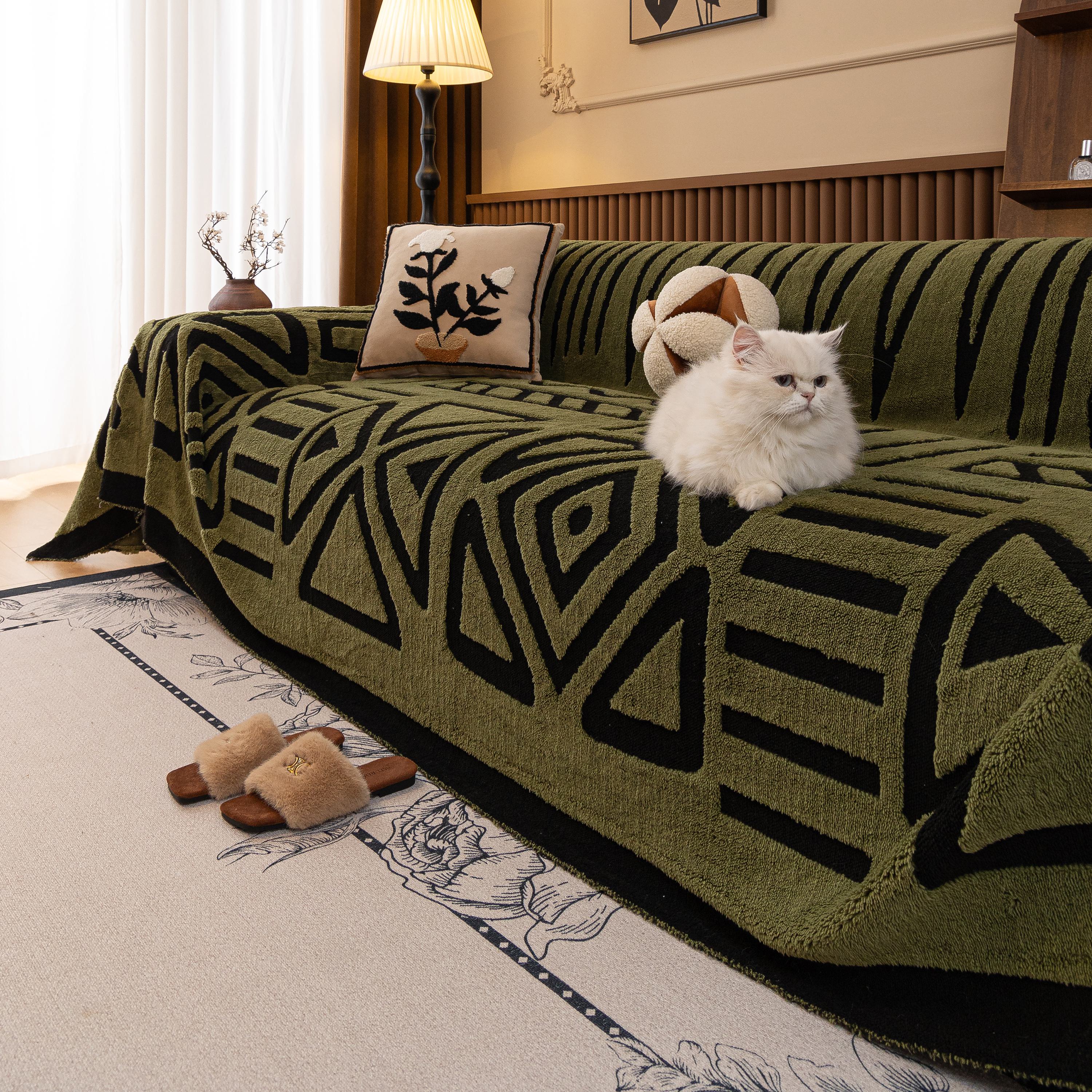 Boho Plush Couch Cover Bohemian Throw Blanket Decor Covers Sofa Chair Furniture Bed - Image 65