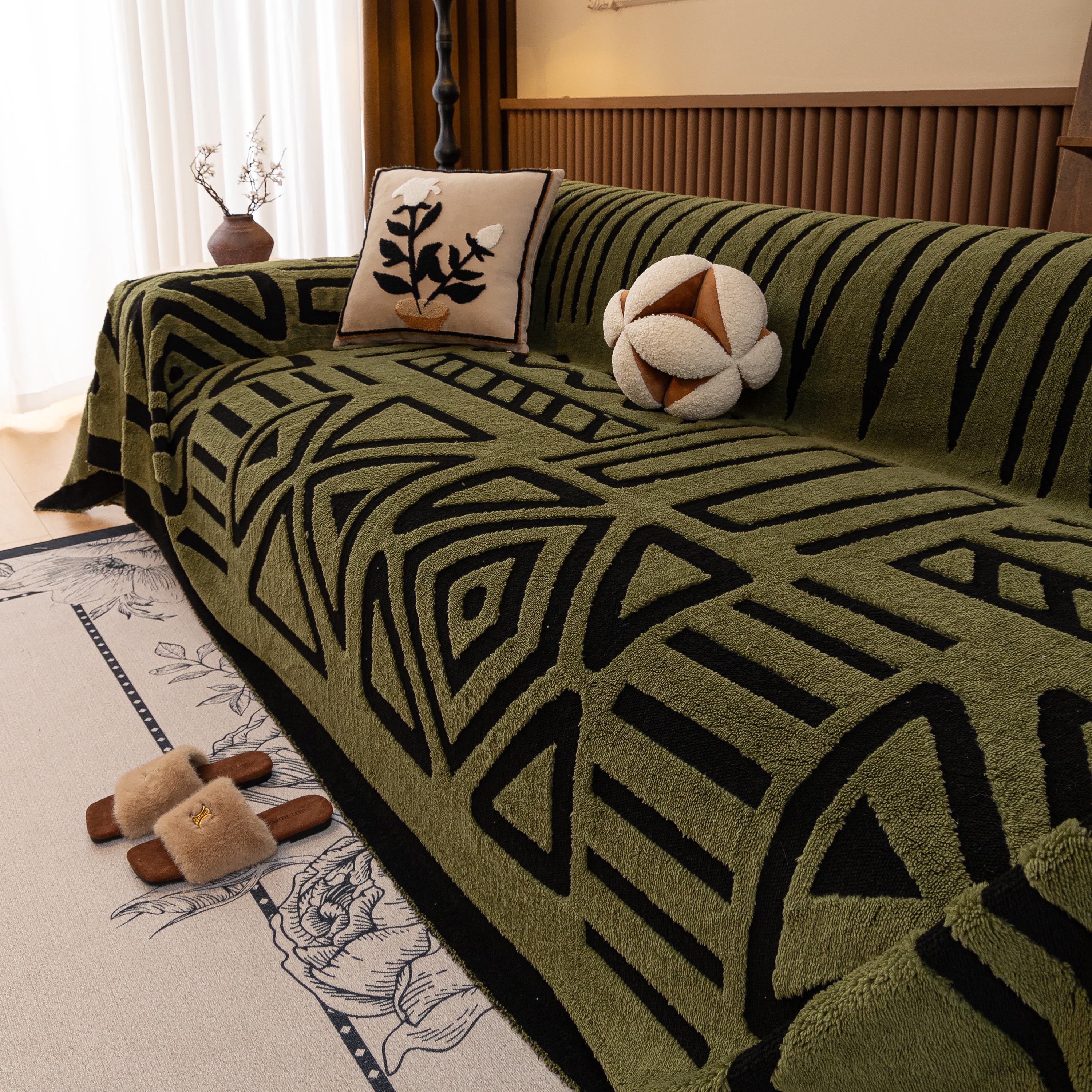 Boho Plush Couch Cover Bohemian Throw Blanket Decor Covers Sofa Chair Furniture Bed - Image 73