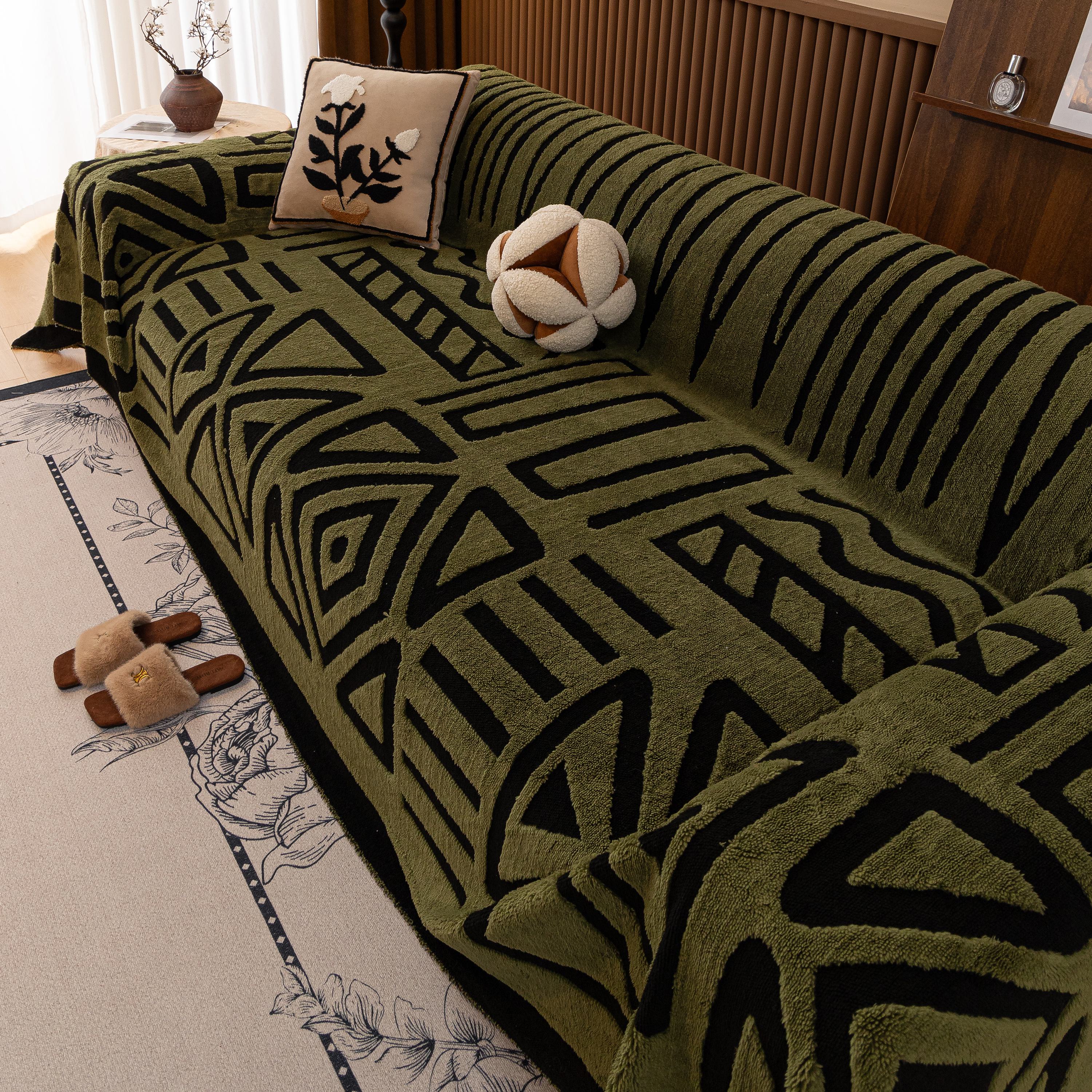 Boho Plush Couch Cover Bohemian Throw Blanket Decor Covers Sofa Chair Furniture Bed - Image 77