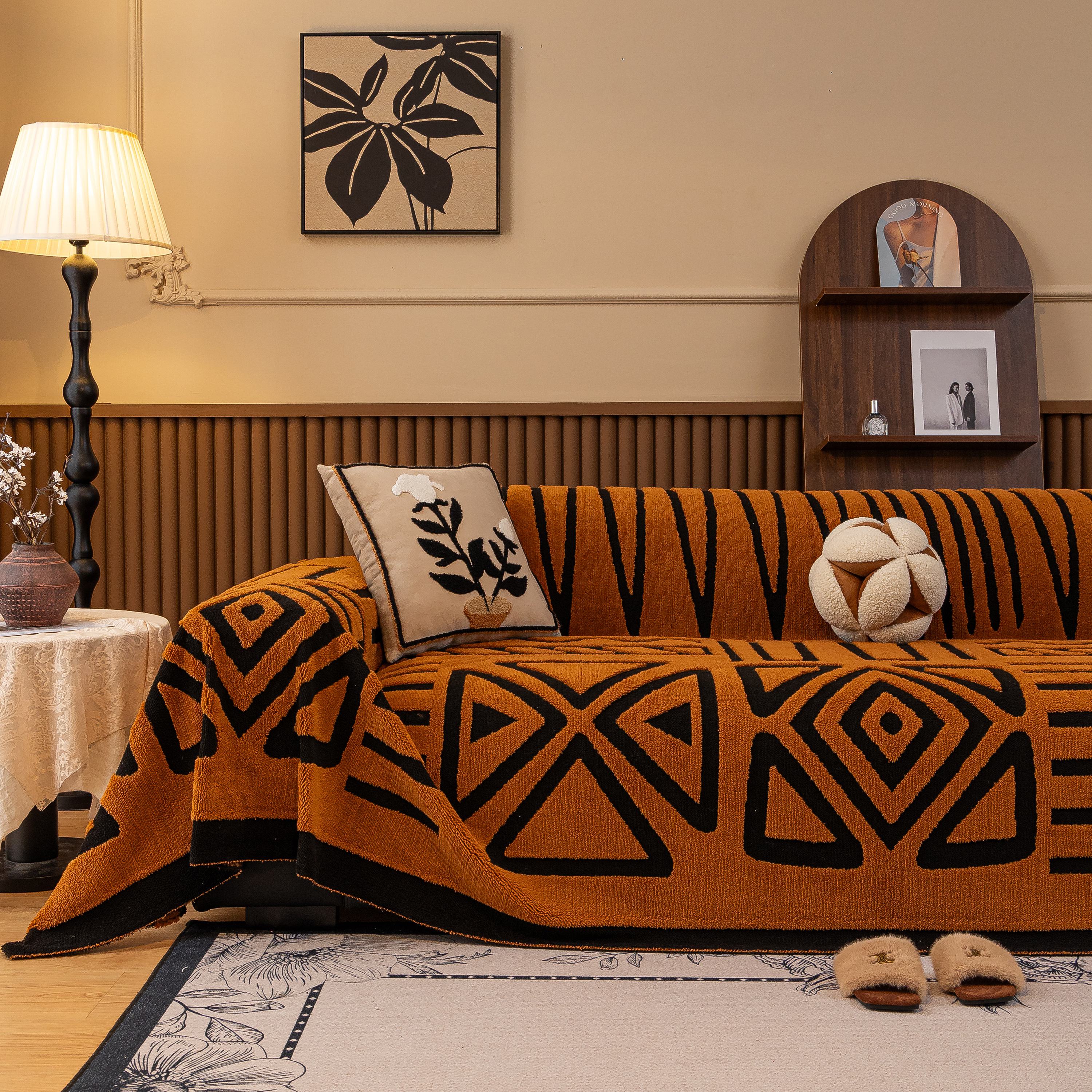 Boho Plush Couch Cover Bohemian Throw Blanket Decor Covers Sofa Chair Furniture Bed - Image 79