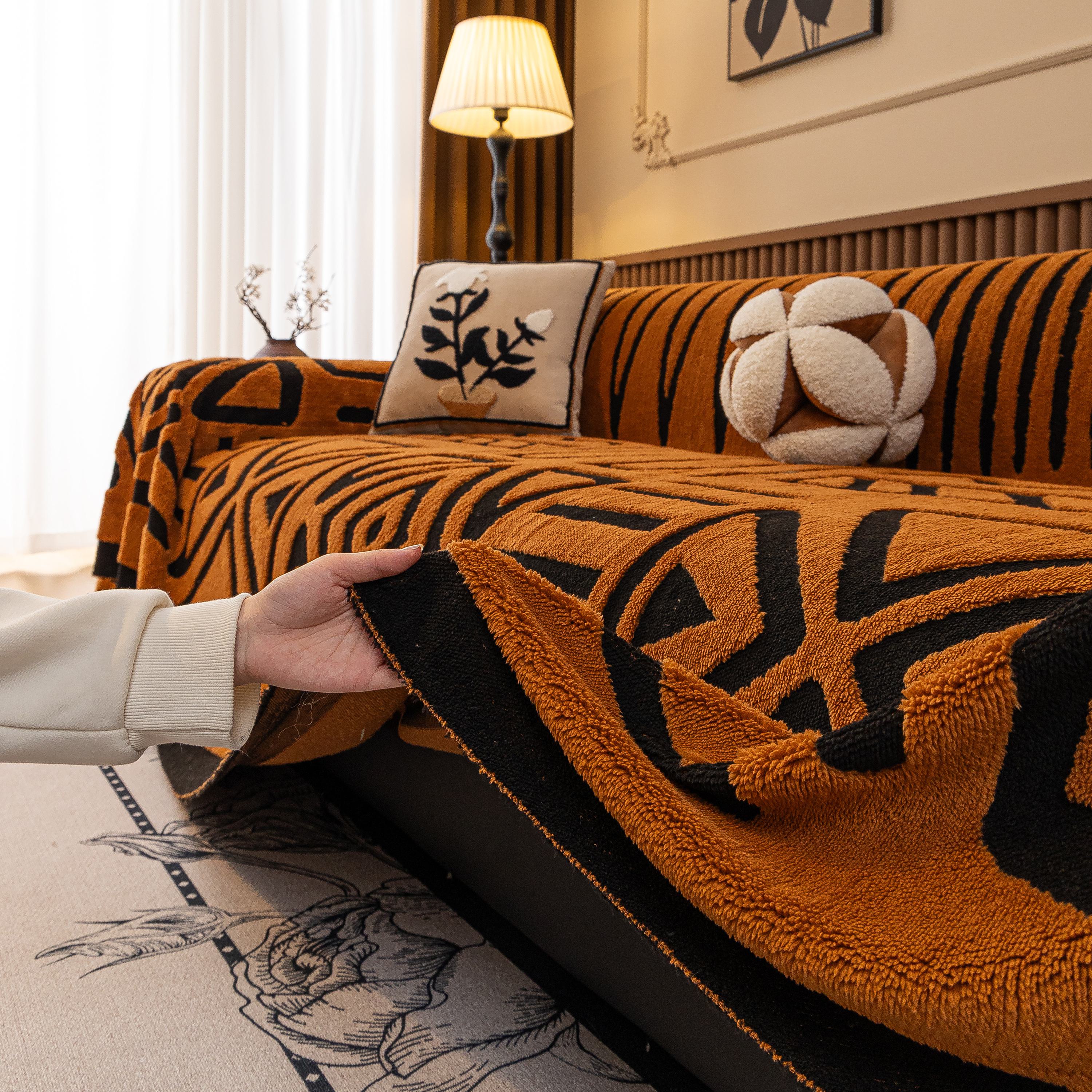 Boho Plush Couch Cover Bohemian Throw Blanket Decor Covers Sofa Chair Furniture Bed - Image 86