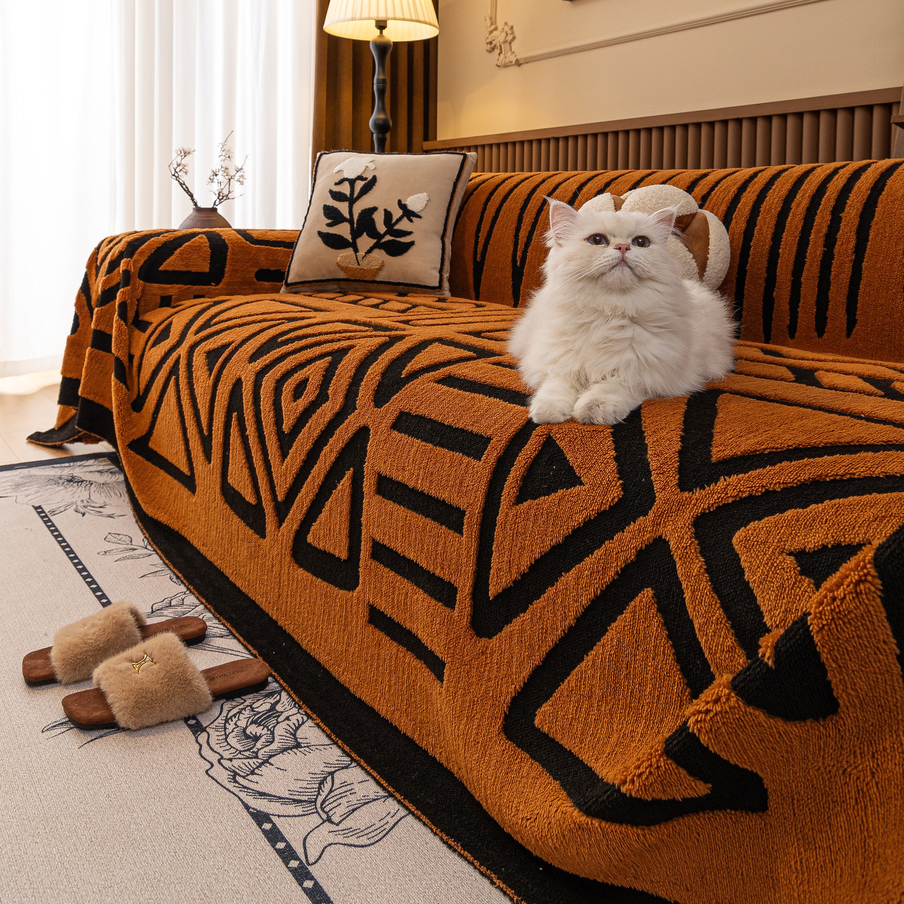 Boho Plush Couch Cover Bohemian Throw Blanket Decor Covers Sofa Chair Furniture Bed - Image 87