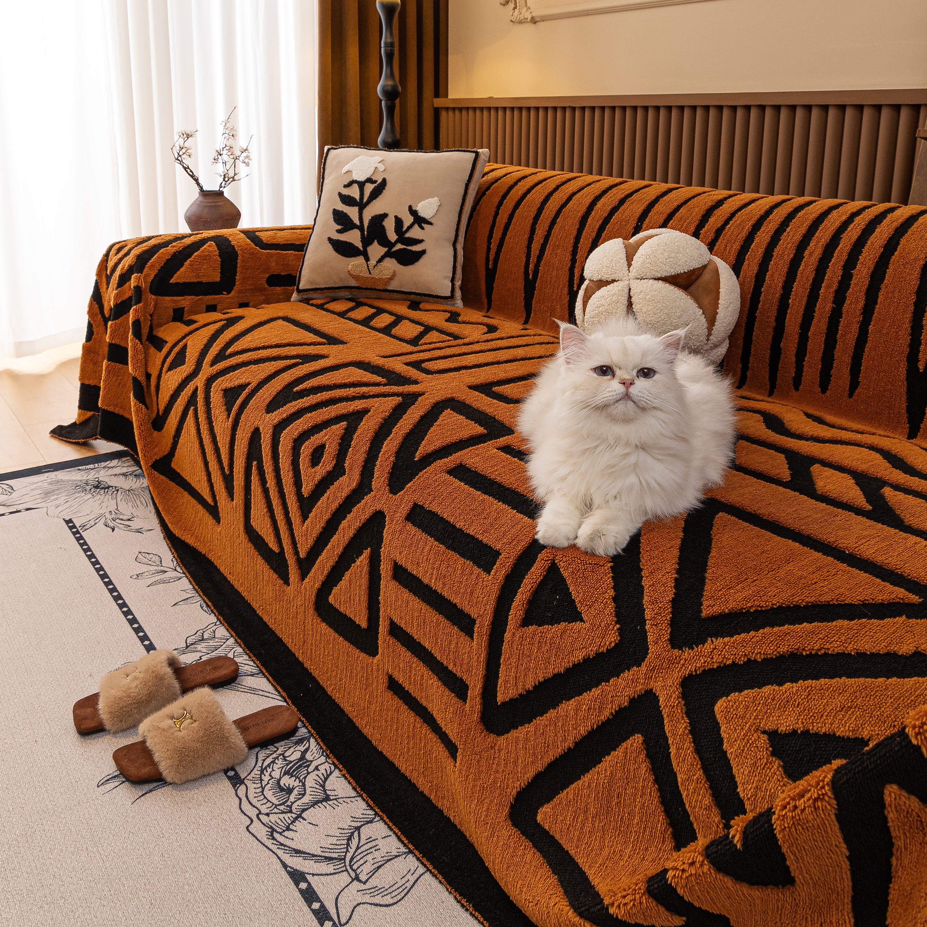 Boho Plush Couch Cover Bohemian Throw Blanket Decor Covers Sofa Chair Furniture Bed - Image 88