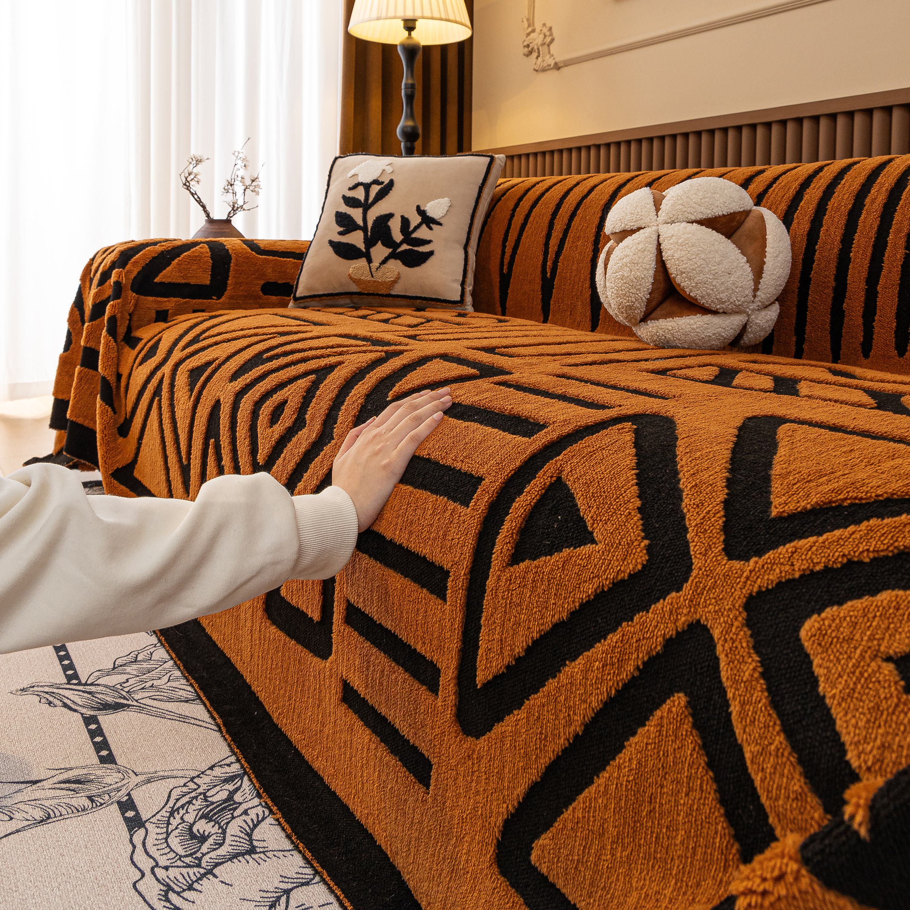 Boho Plush Couch Cover Bohemian Throw Blanket Decor Covers Sofa Chair Furniture Bed - Image 89