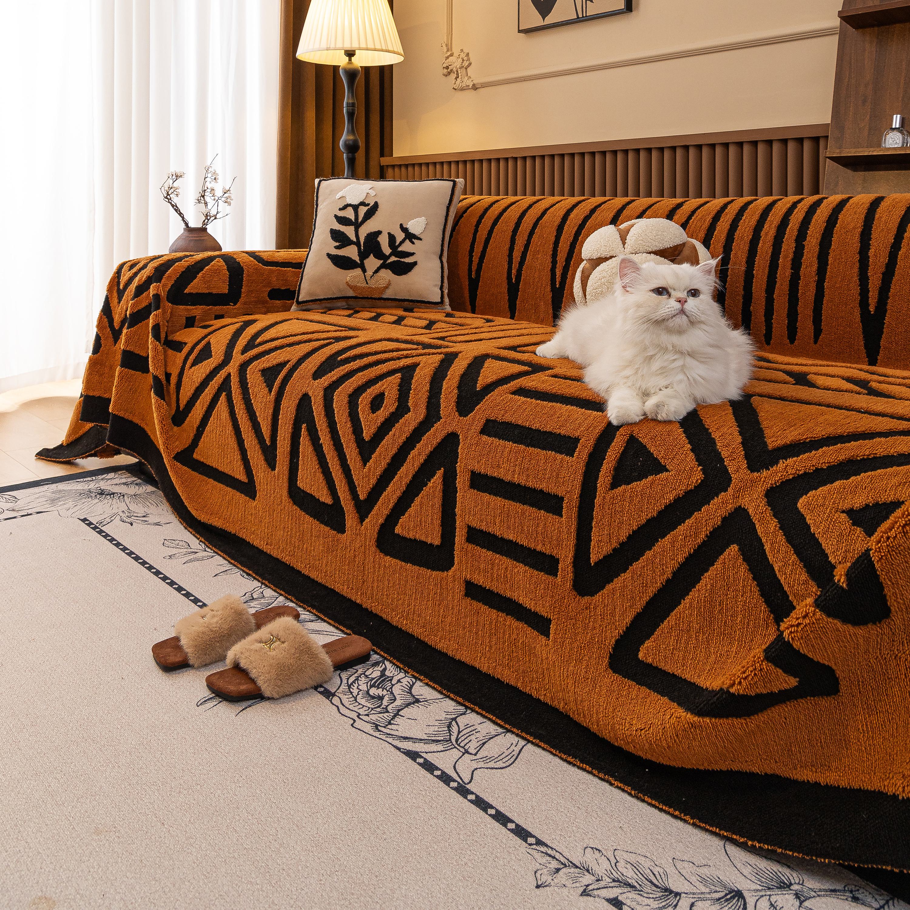 Boho Plush Couch Cover Bohemian Throw Blanket Decor Covers Sofa Chair Furniture Bed - Image 90