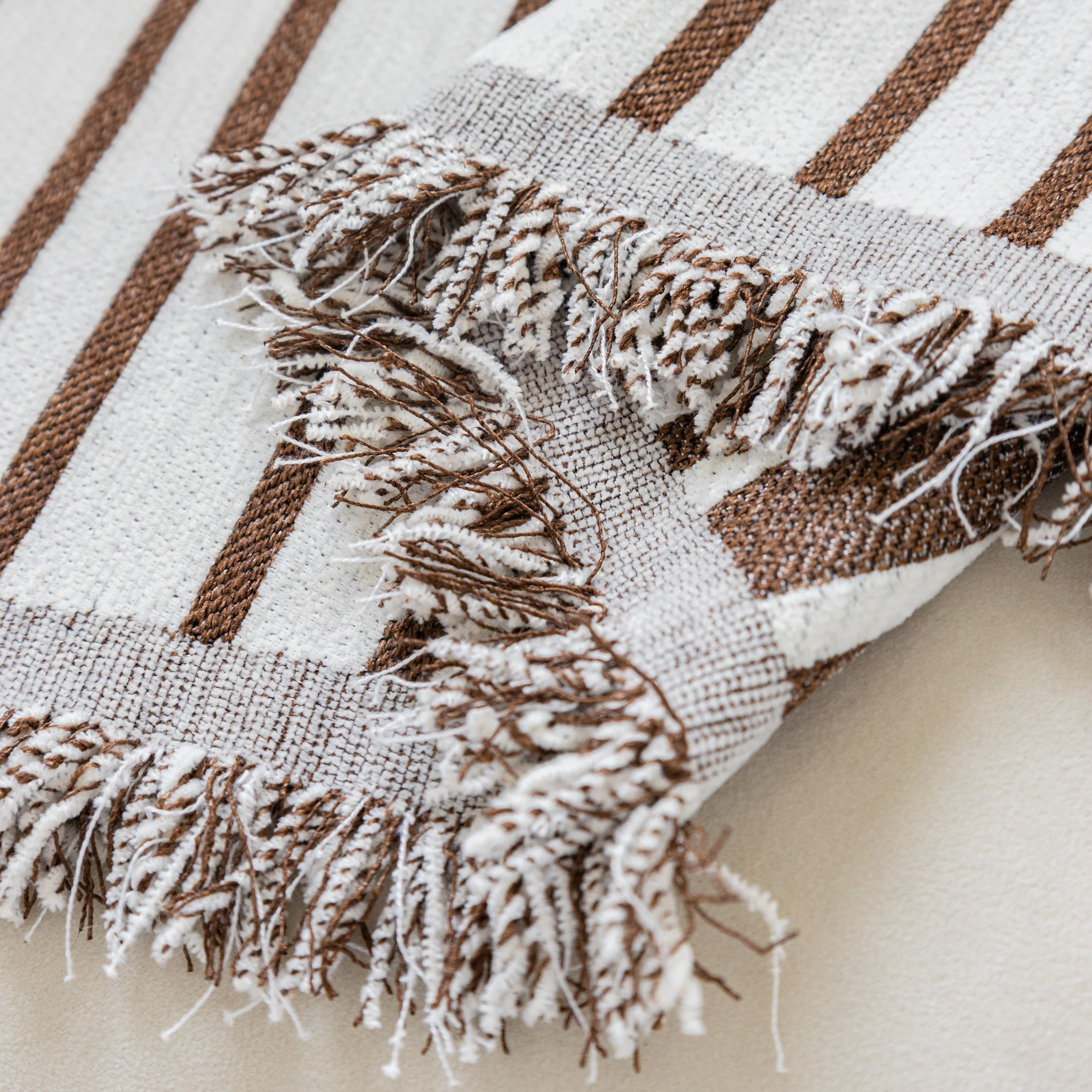 Boho Striped Jacquard Throw Sofa Slipcover Chenille Sofa Throws for Couches for Pets Kids Home Decor - Image 46