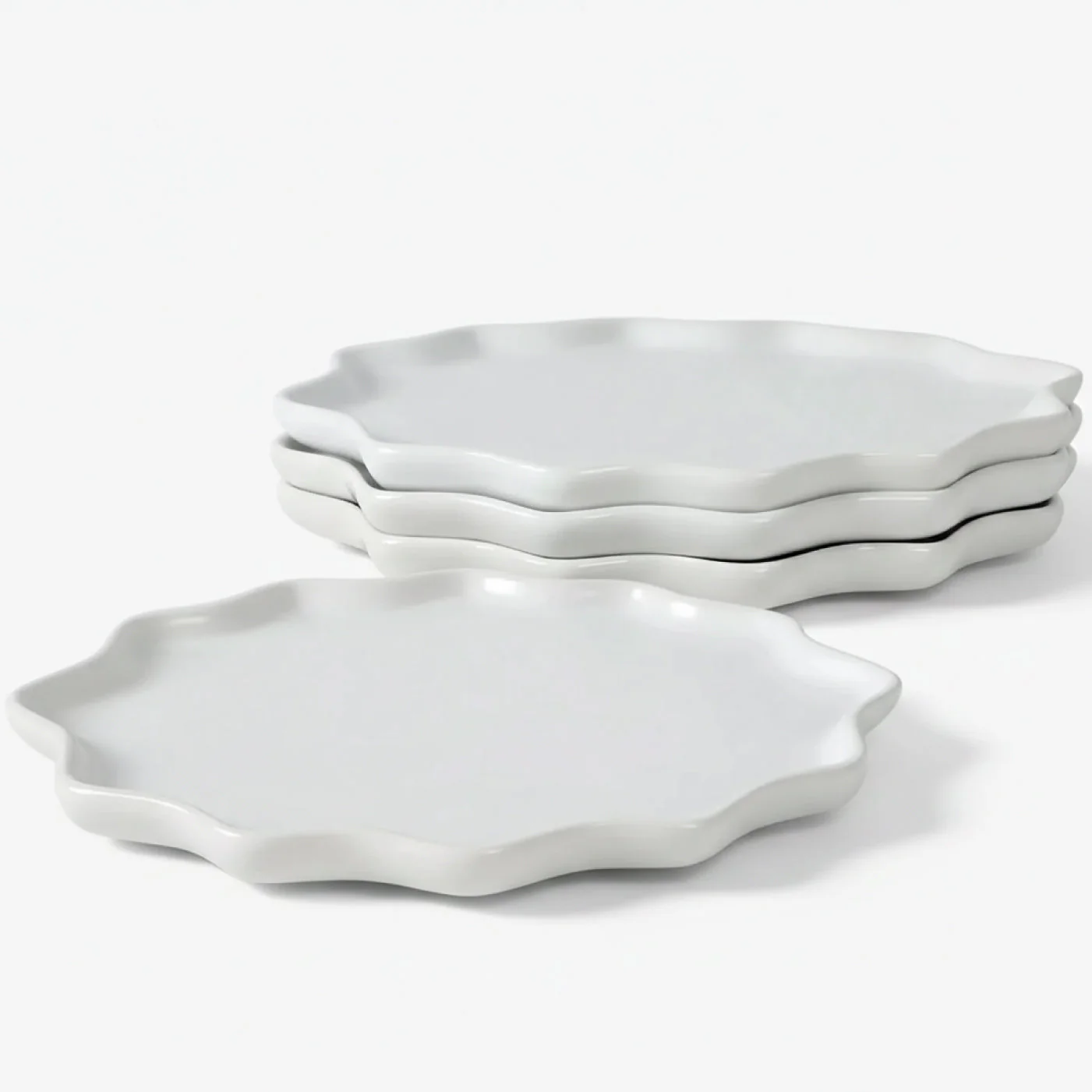 BosilunLife Bring Nature Inside Dinner Plate Recycled Eco-Clay 4-pcs set - Image 2
