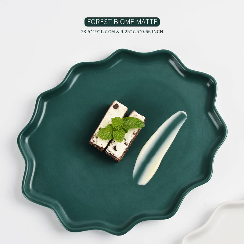 BosilunLife Bring Nature Inside Dinner Plate Recycled Eco-Clay 4-pcs set - Image 3