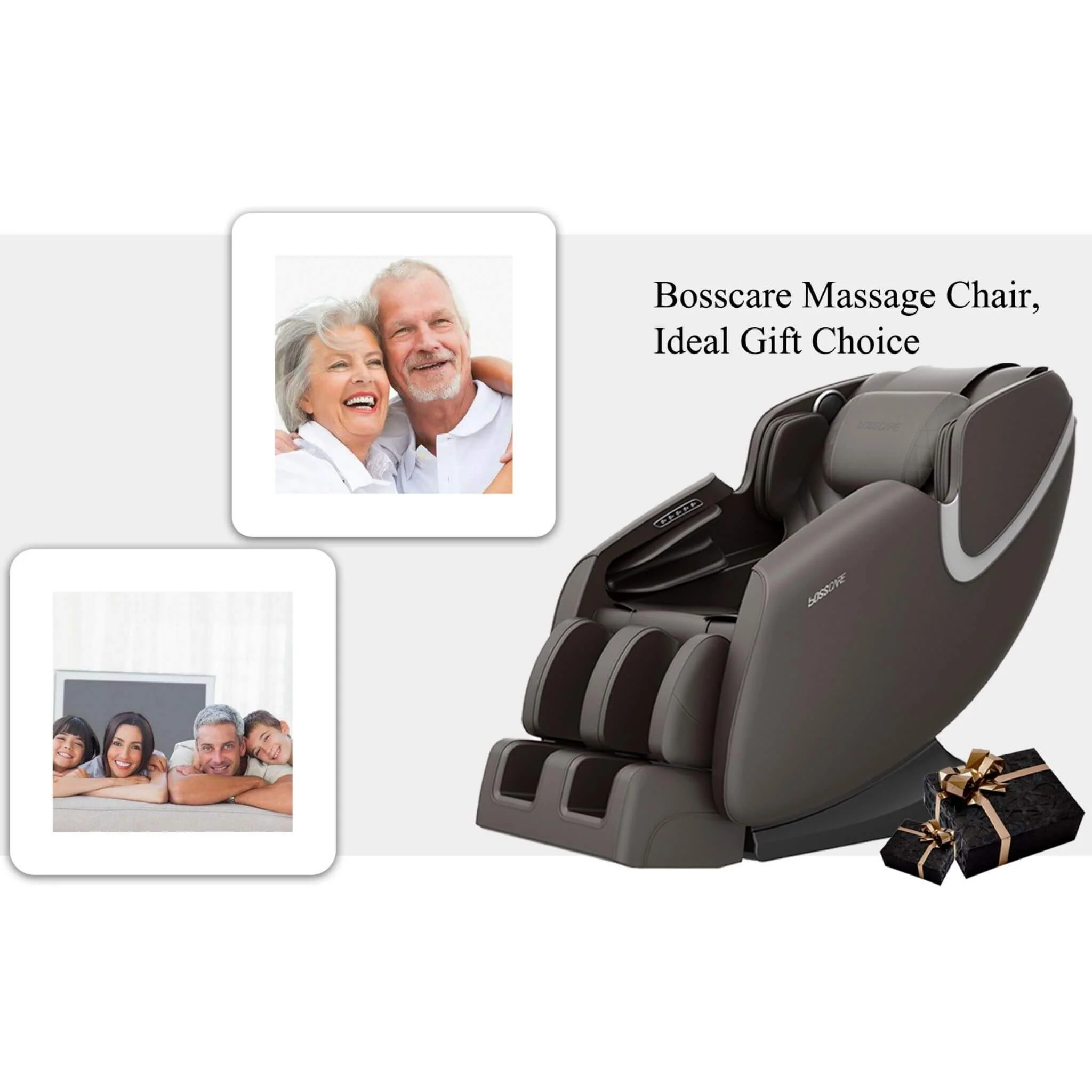 Bosscare Full-Body Zero-Gravity Leather Massage Chair With Zero Gravity And Bluetooth [GR8012] (SAK12074) - Image 12