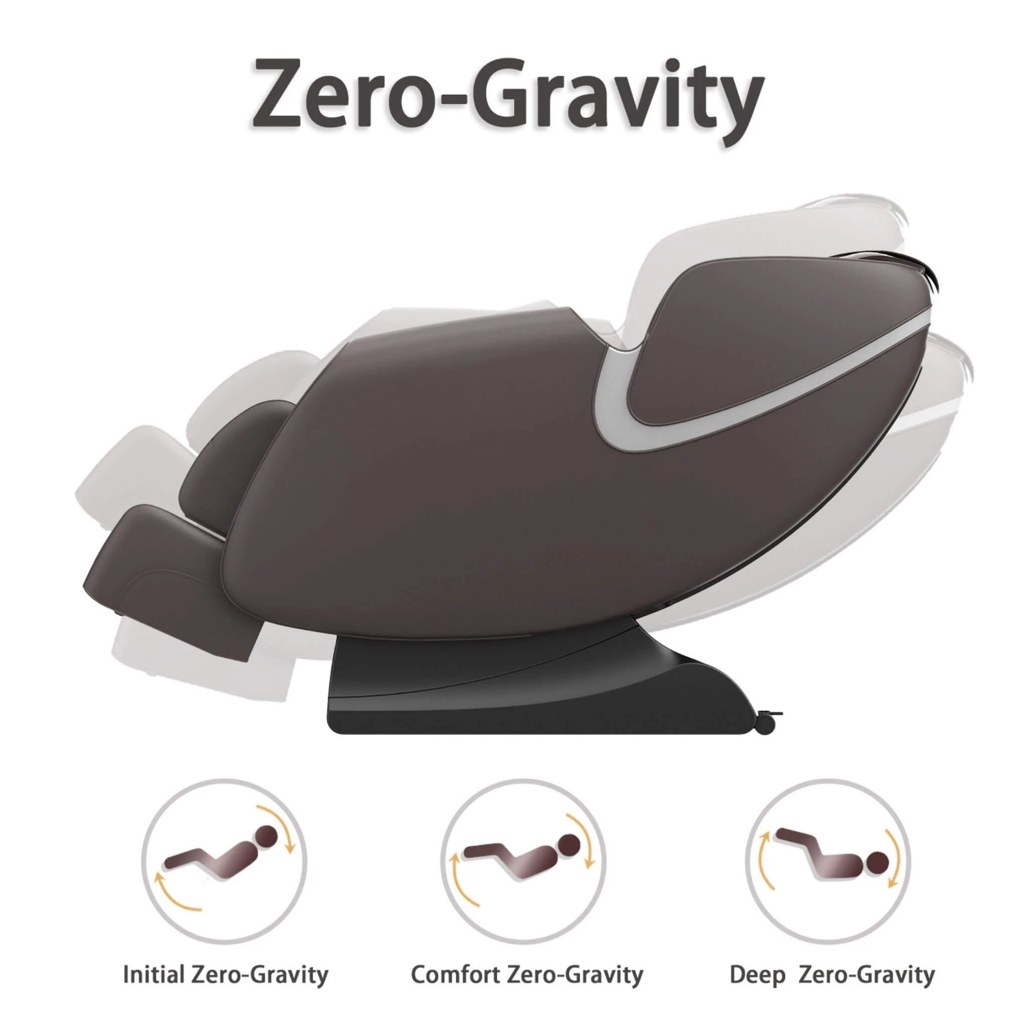 Bosscare Full-Body Zero-Gravity Leather Massage Chair With Zero Gravity And Bluetooth [GR8012] (SAK12074) - Image 5
