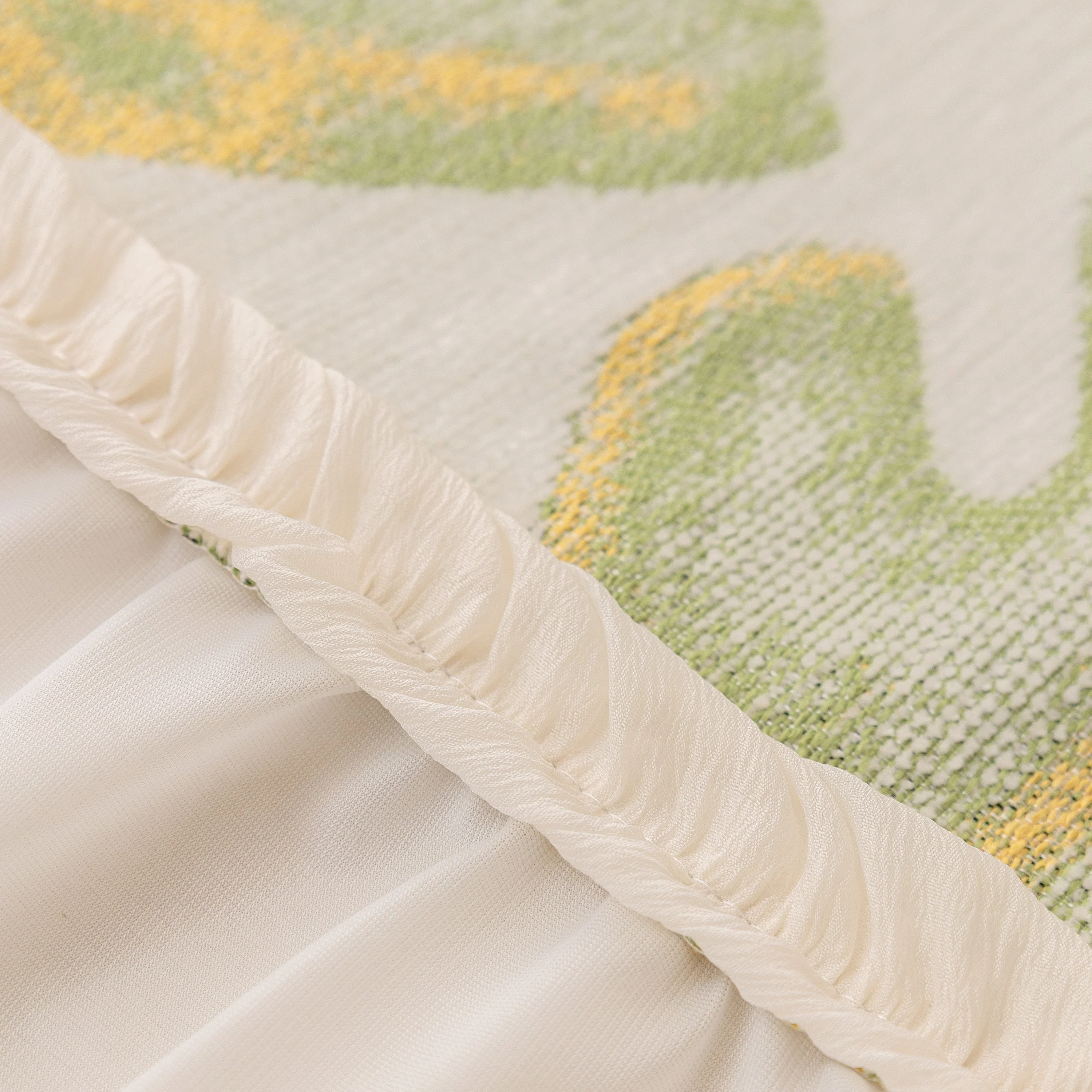 Botanical Sofa Cover with Chiffon Skirt, Floral Couch Throw Blanket for All-Season - Image 55