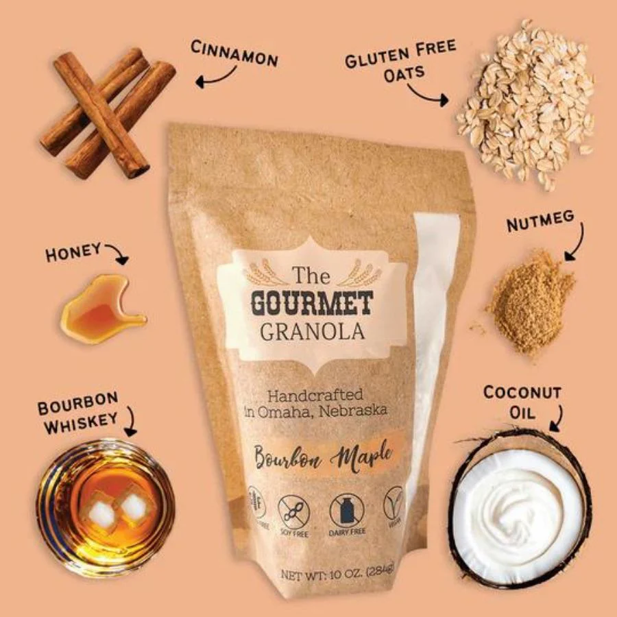 Bourbon Maple Granola | 12 oz | Pack of 2 | Gluten, Dairy, & Soy Free | The Gourmet Granola - Image 3