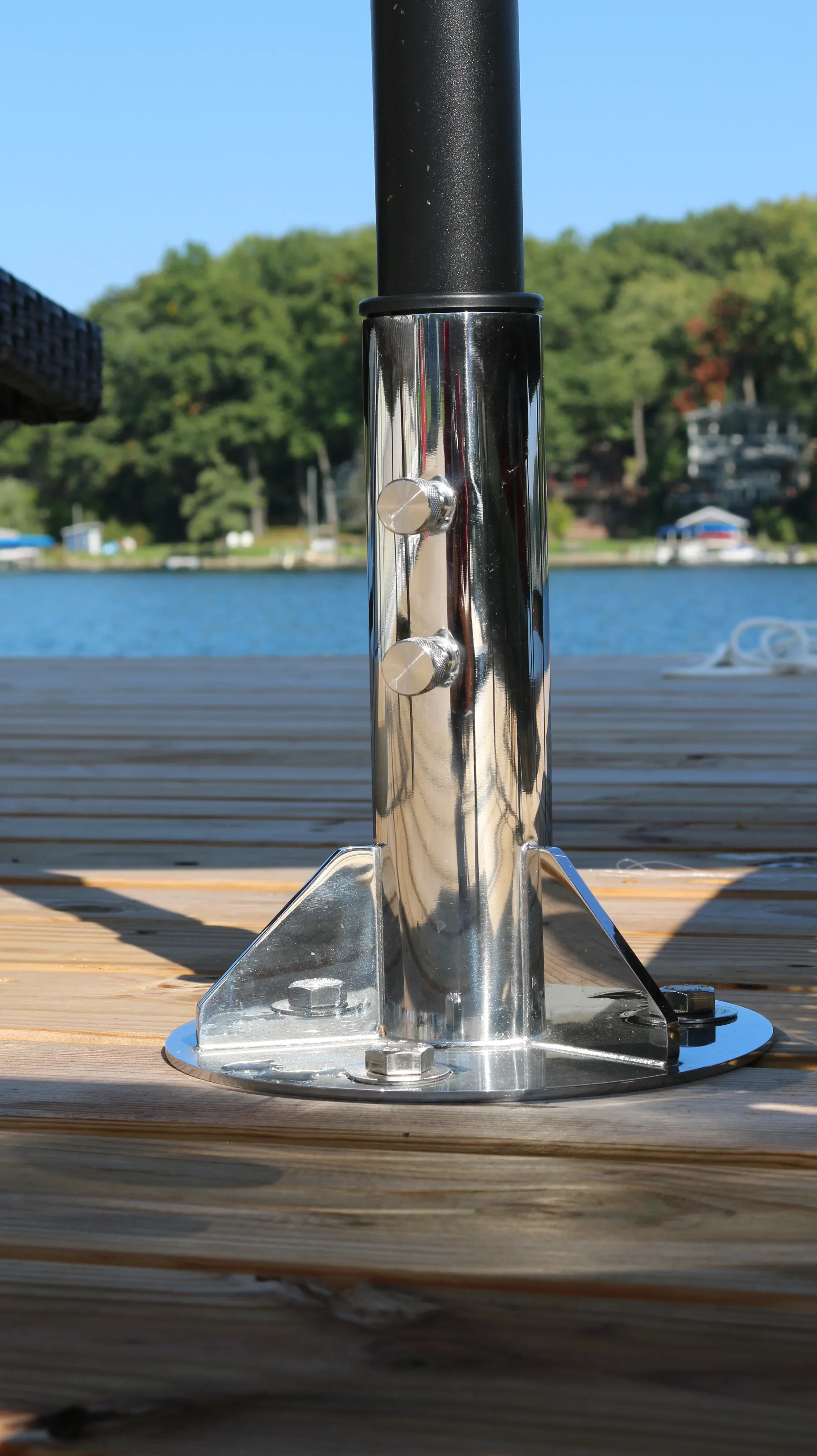 Breezelock™ Dock & Boat Flag/Umbrella Stand - Stainless Steel Umbrella Stand - Image 12