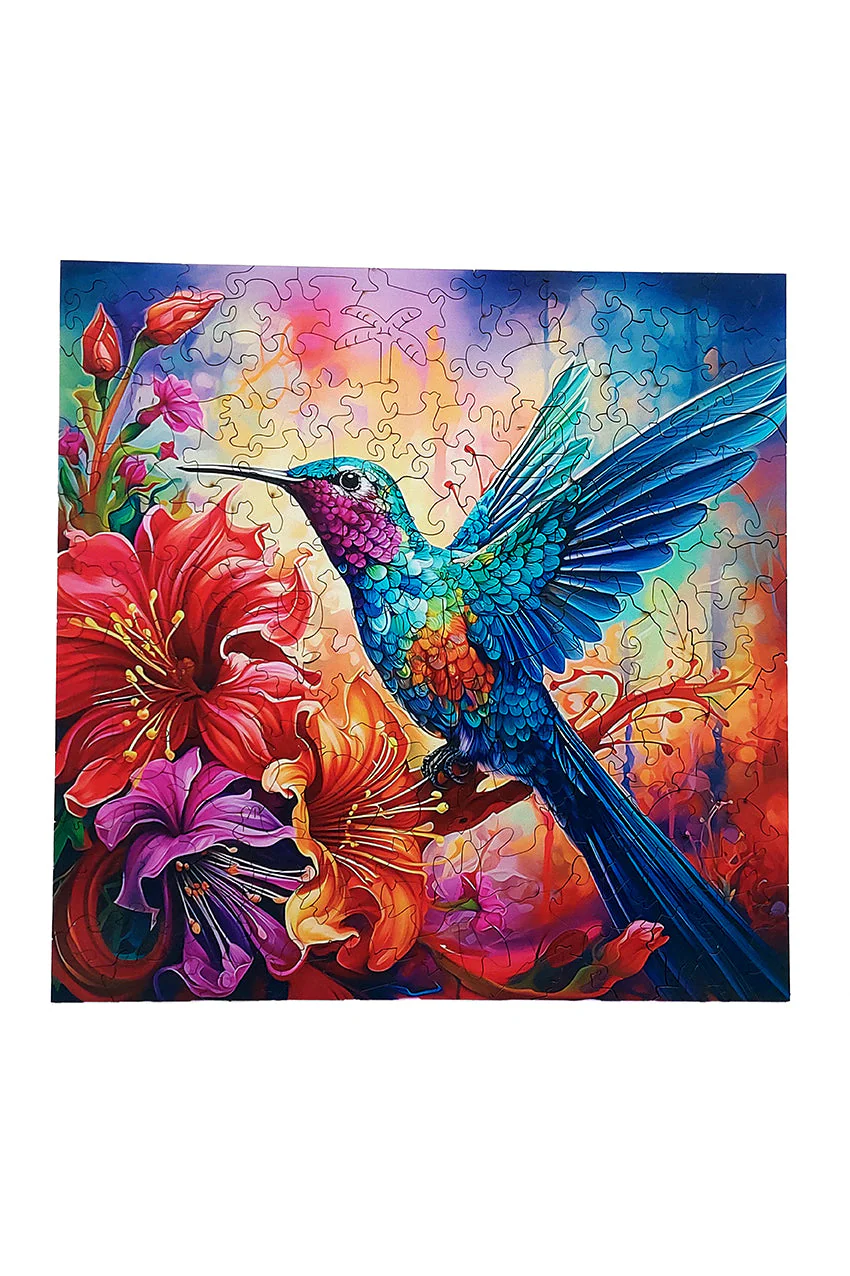Bright Bird - Jigsaw Wooden Puzzle by Wizardi F07N9-3 - Image 4