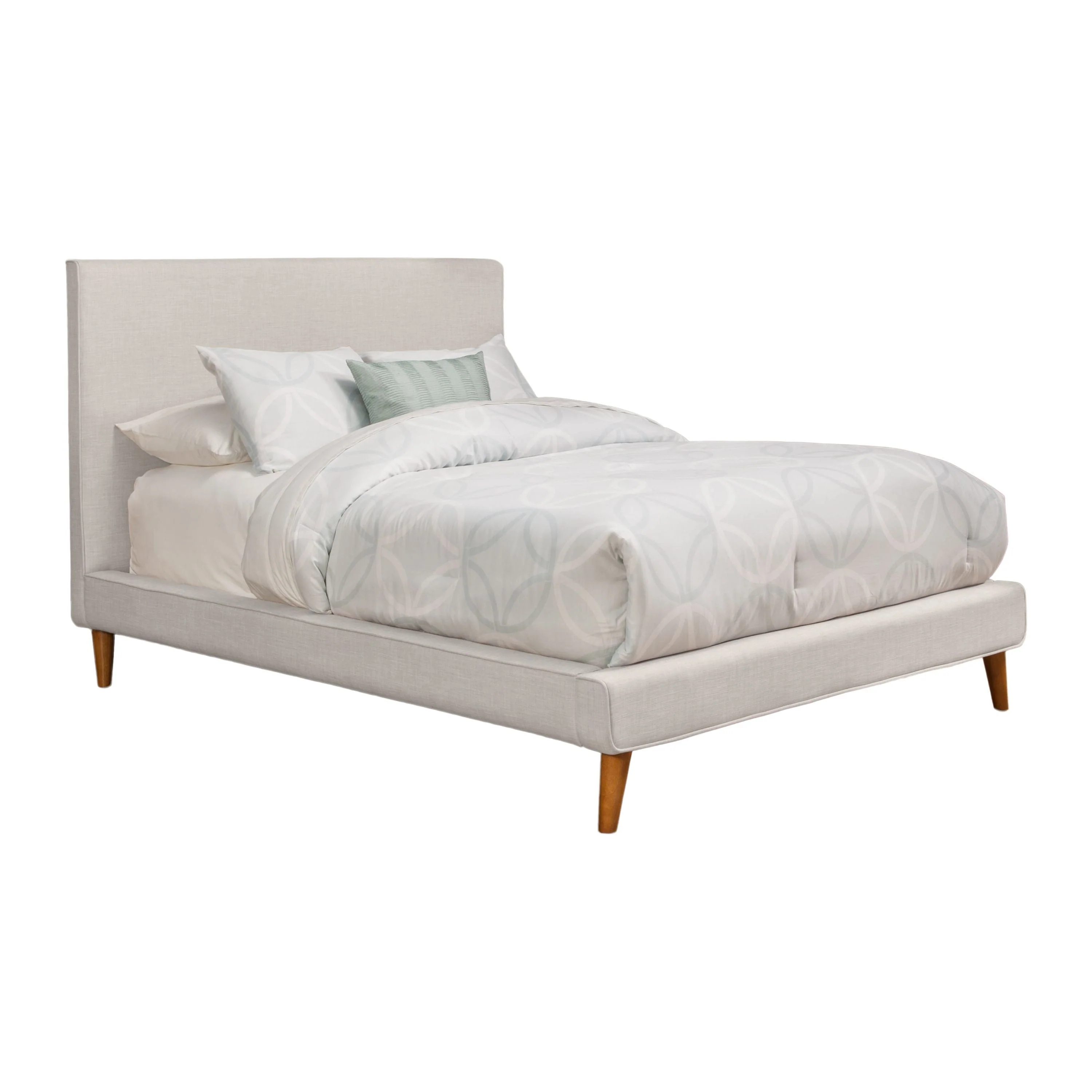 Britney Bed, Light Grey Linen - Image 3