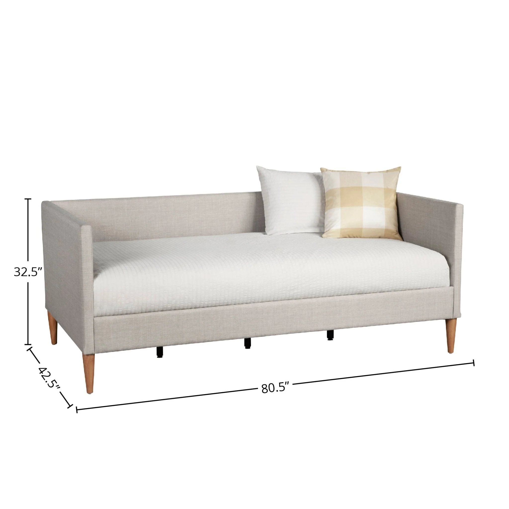 Britney Daybed, Light Grey Linen - Image 6