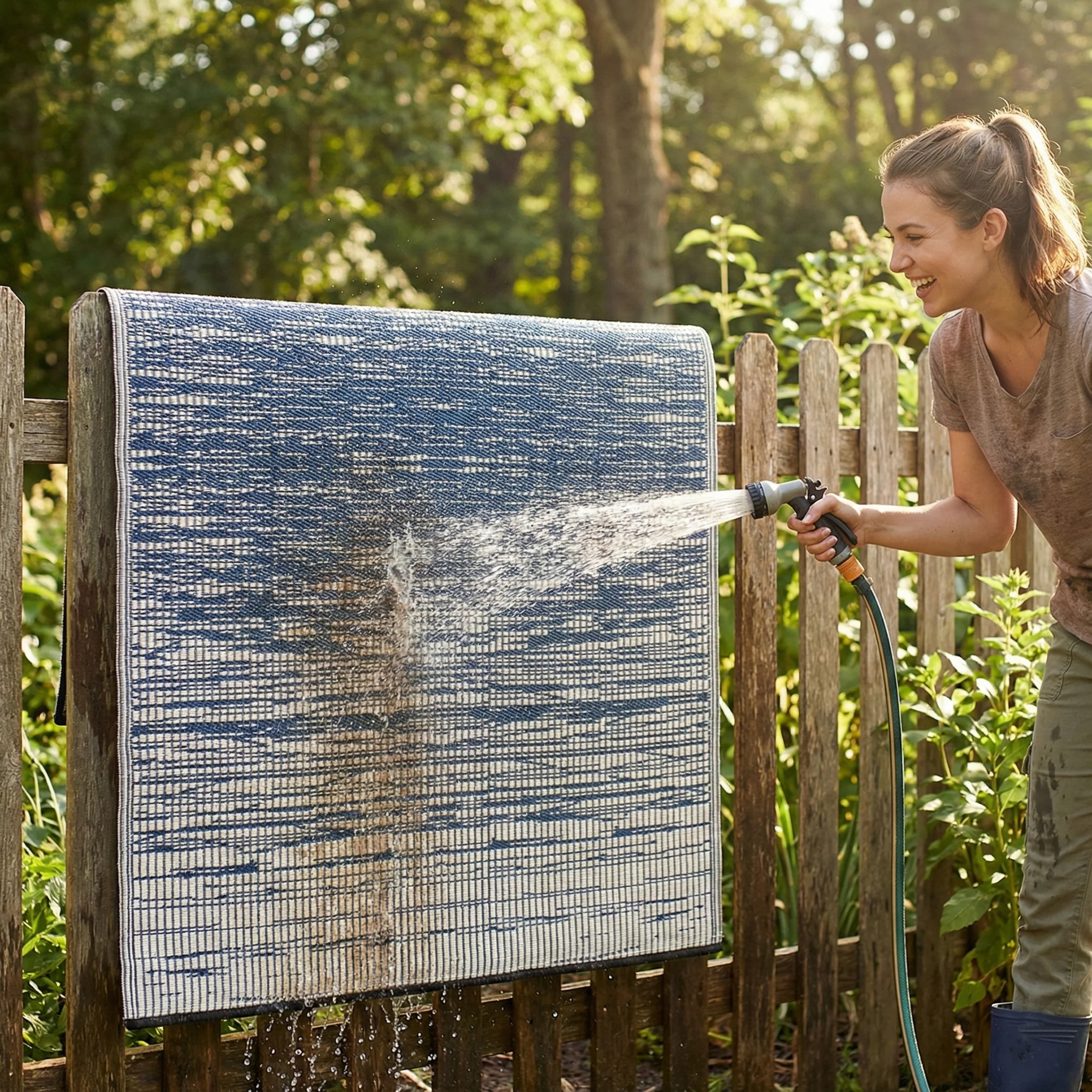 Brooklyn - Blue Outdoor Rug for Patio - Image 7