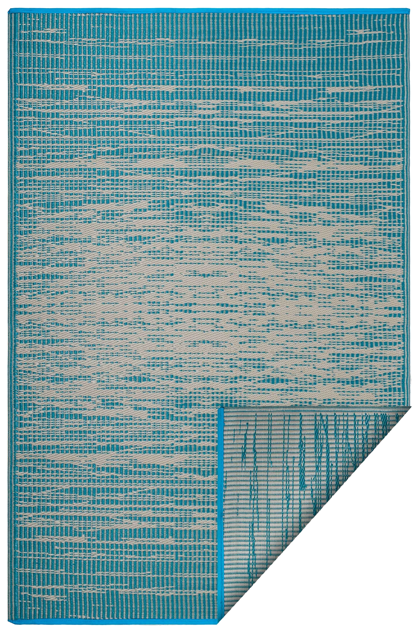 Brooklyn - Teal Outdoor Rug for Patio FINAL SALE - Image 4