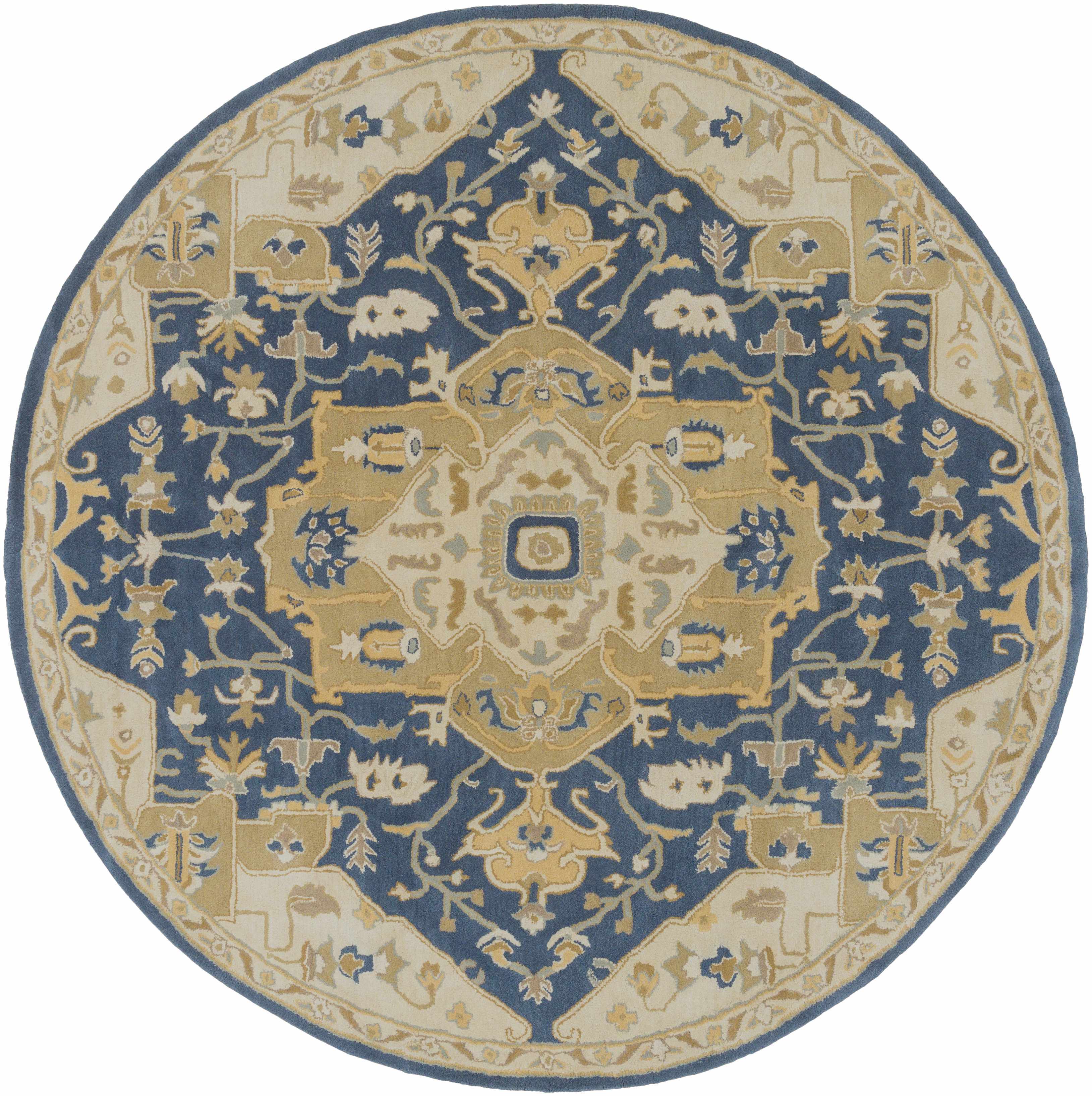 Broomfield 1145 Hand Tufted Blue Wool Rug - Image 11