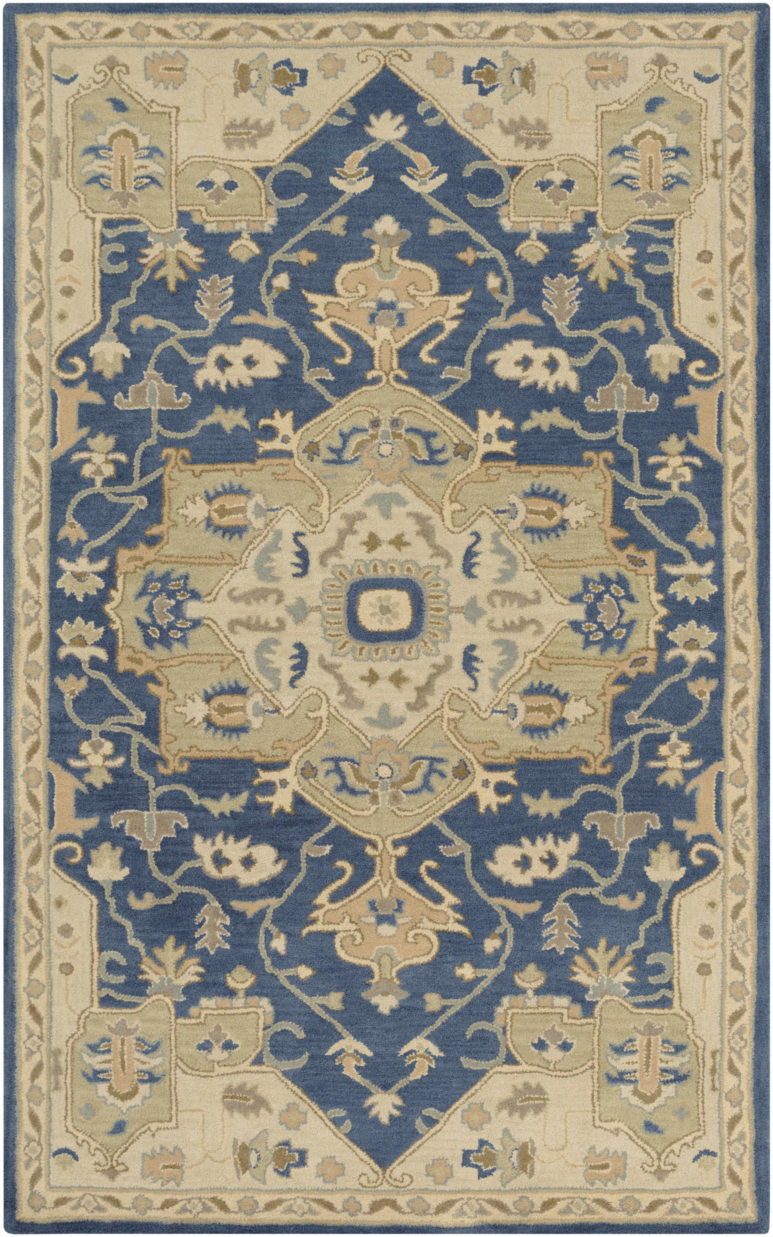 Broomfield 1145 Hand Tufted Blue Wool Rug - Image 12