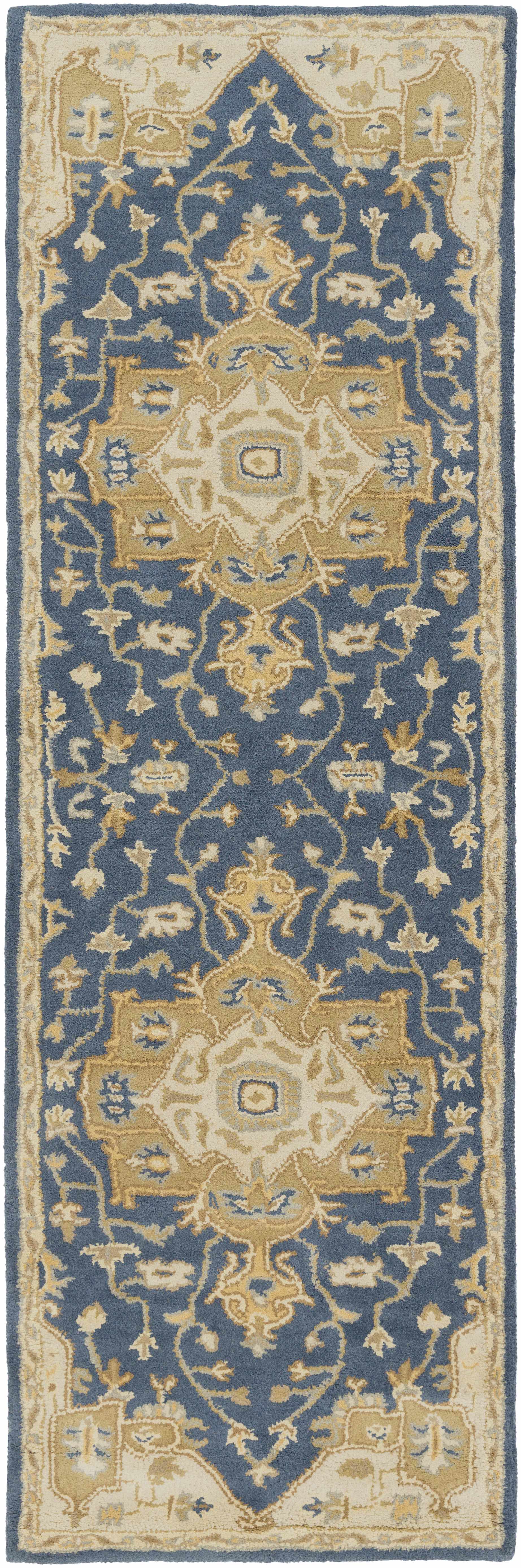 Broomfield 1145 Hand Tufted Blue Wool Rug - Image 13