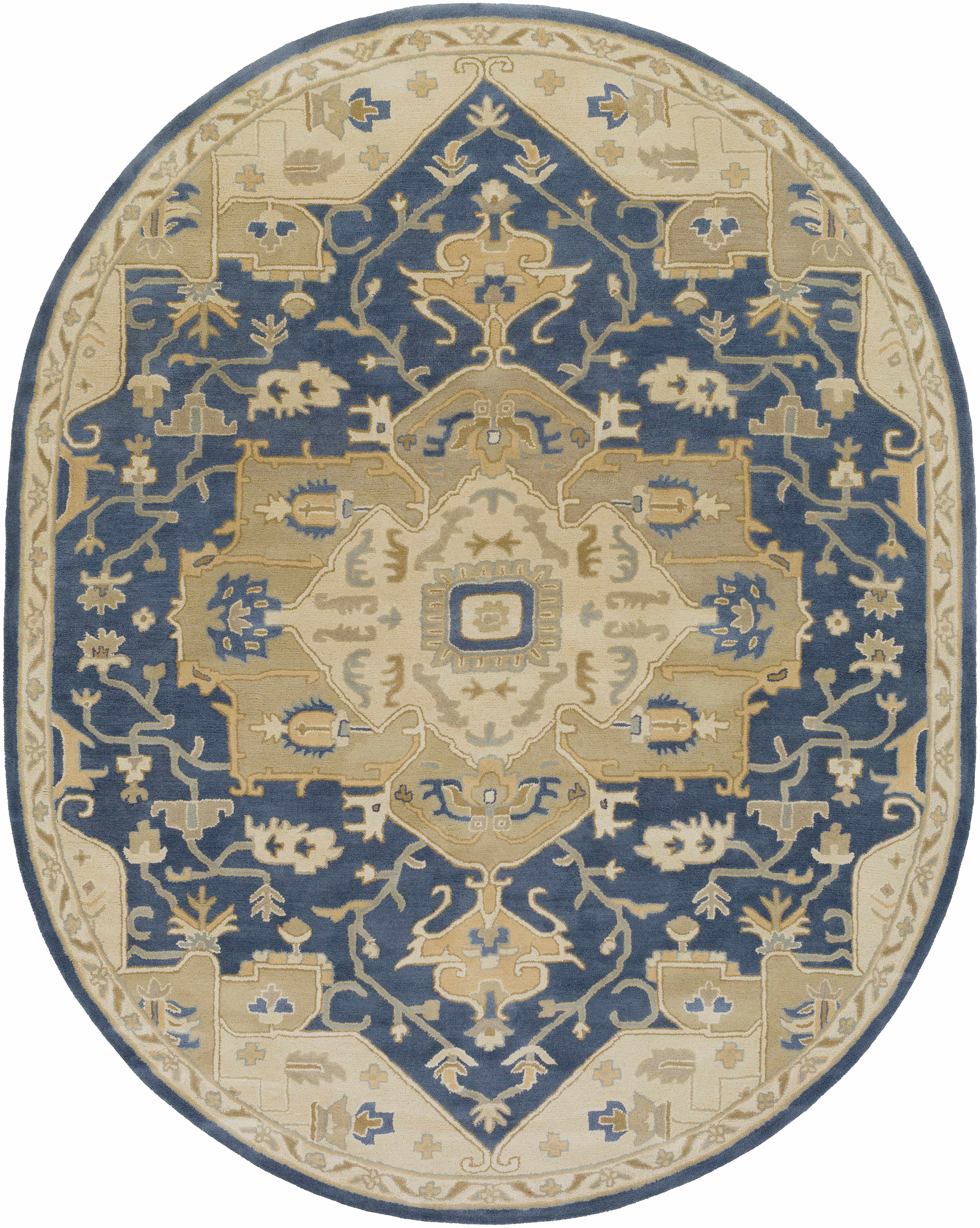 Broomfield 1145 Hand Tufted Blue Wool Rug - Image 20