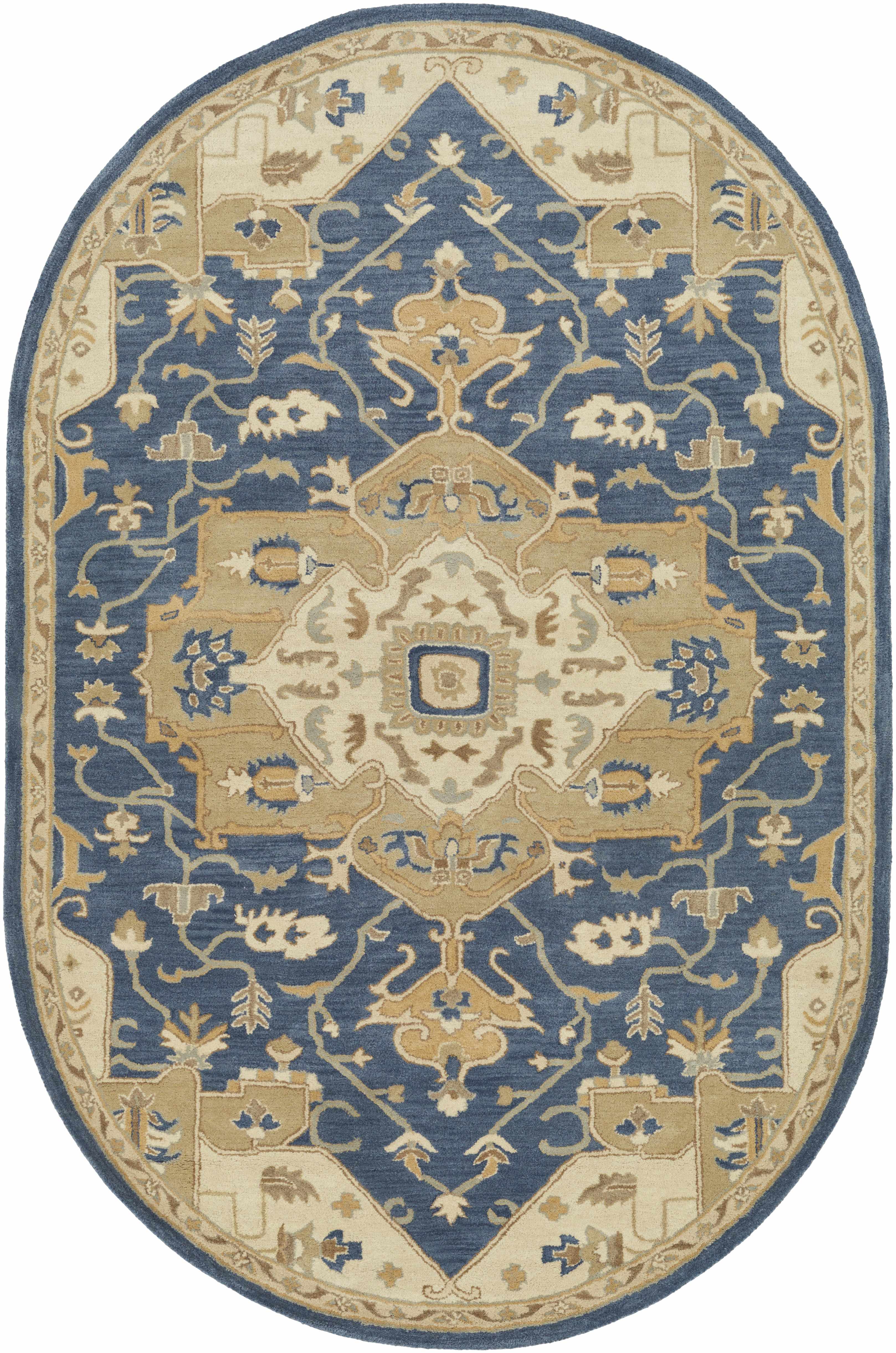 Broomfield 1145 Hand Tufted Blue Wool Rug - Image 21