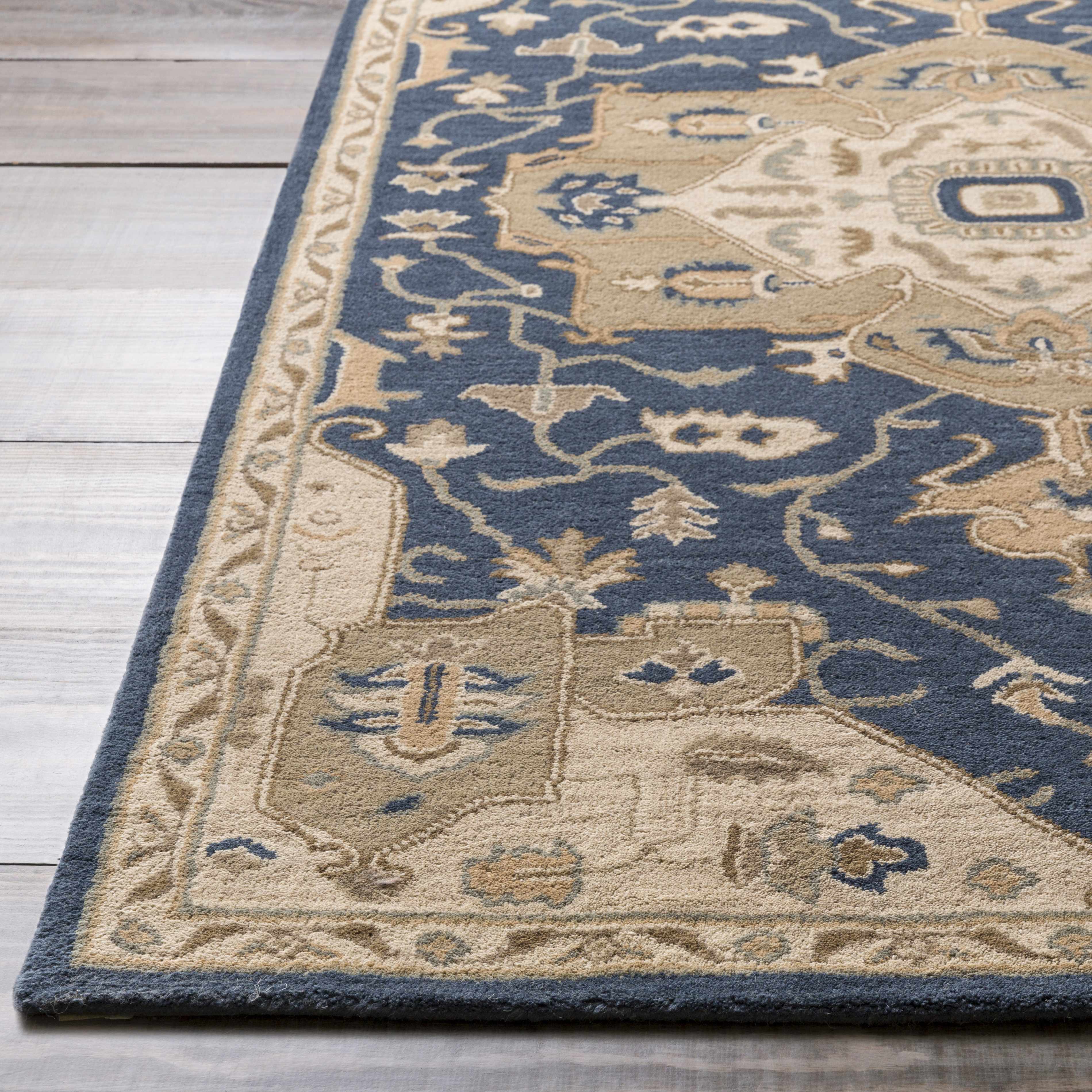 Broomfield 1145 Hand Tufted Blue Wool Rug - Image 6