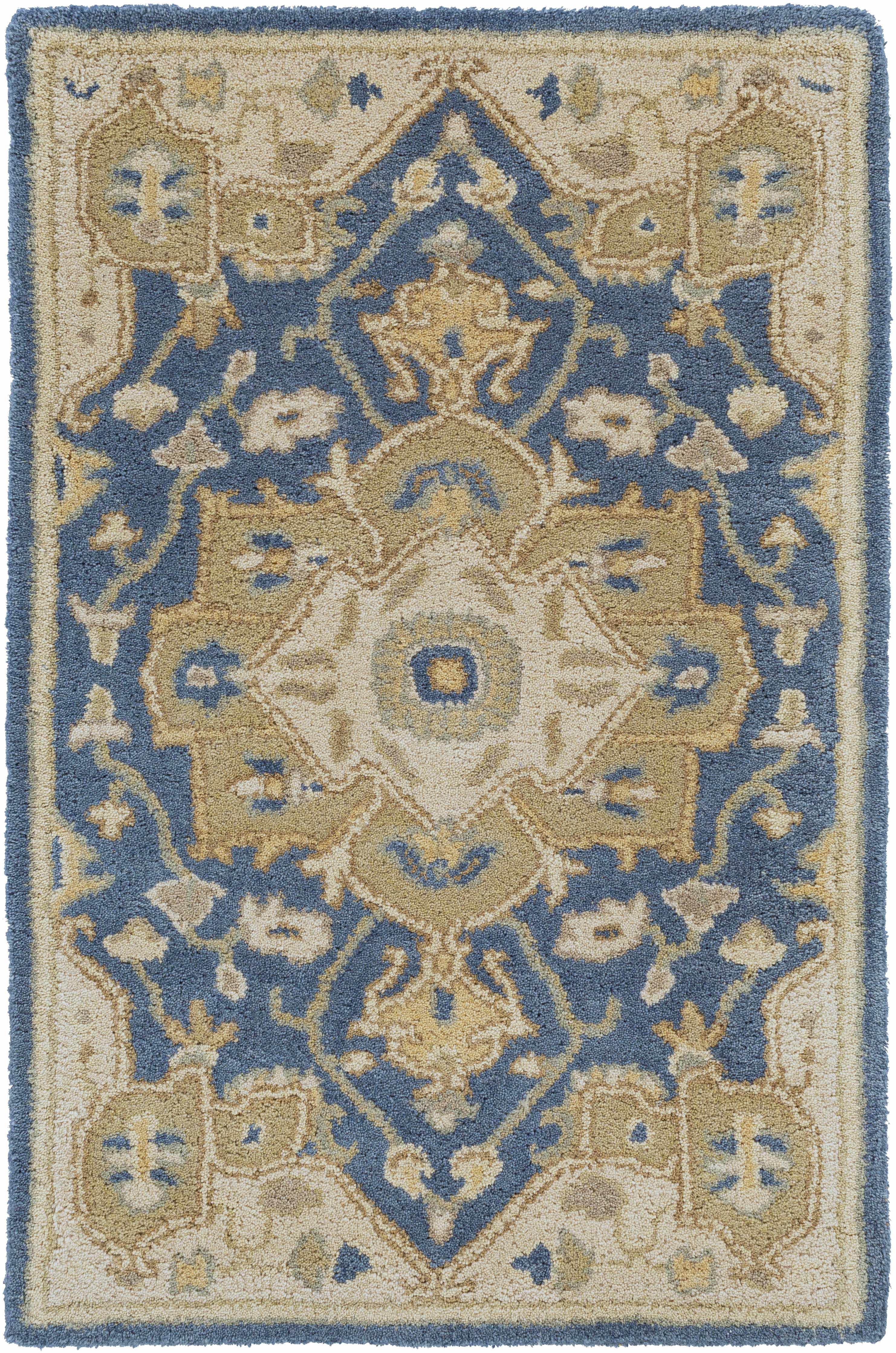 Broomfield 1145 Hand Tufted Blue Wool Rug - Image 9