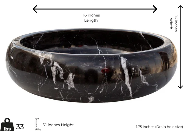 Bros Black Marble Sink - Image 2
