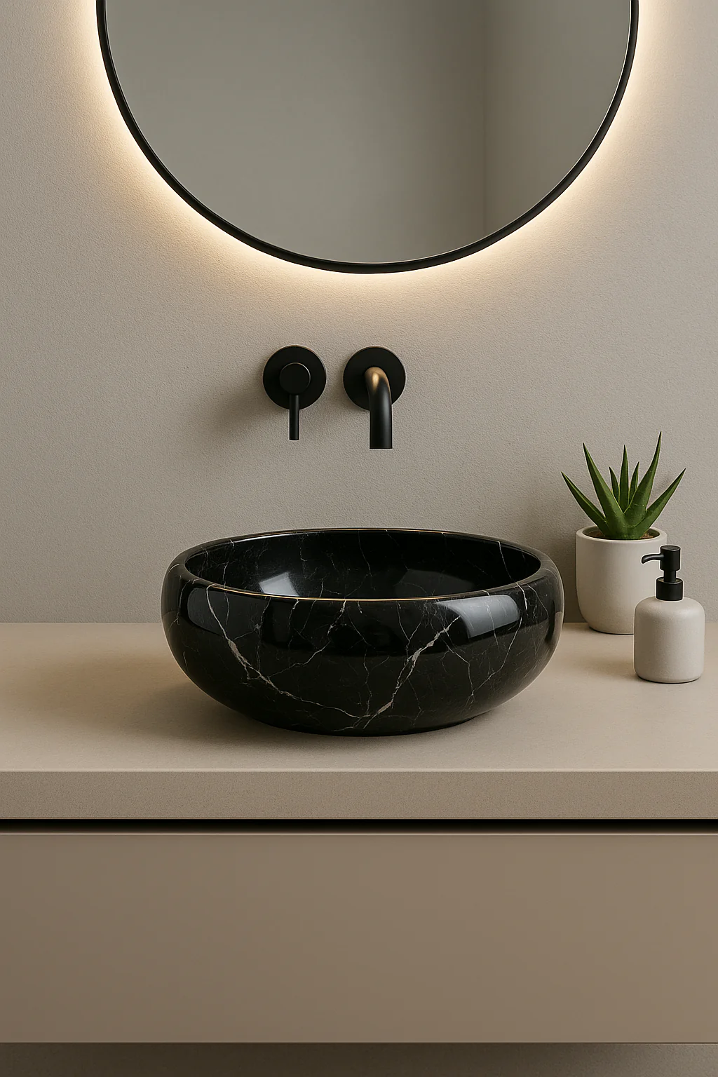 Bros Black Marble Sink - Image 4