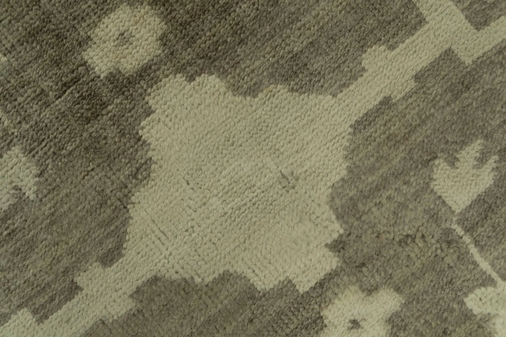 Brown And Beige Traditional Oushak Hand knotted Wool Area Rug - Image 7