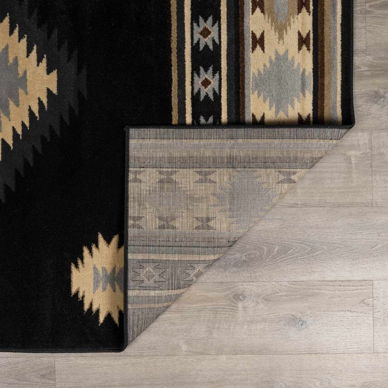 Buckhaven Black Southwestern Area Rug - Image 5