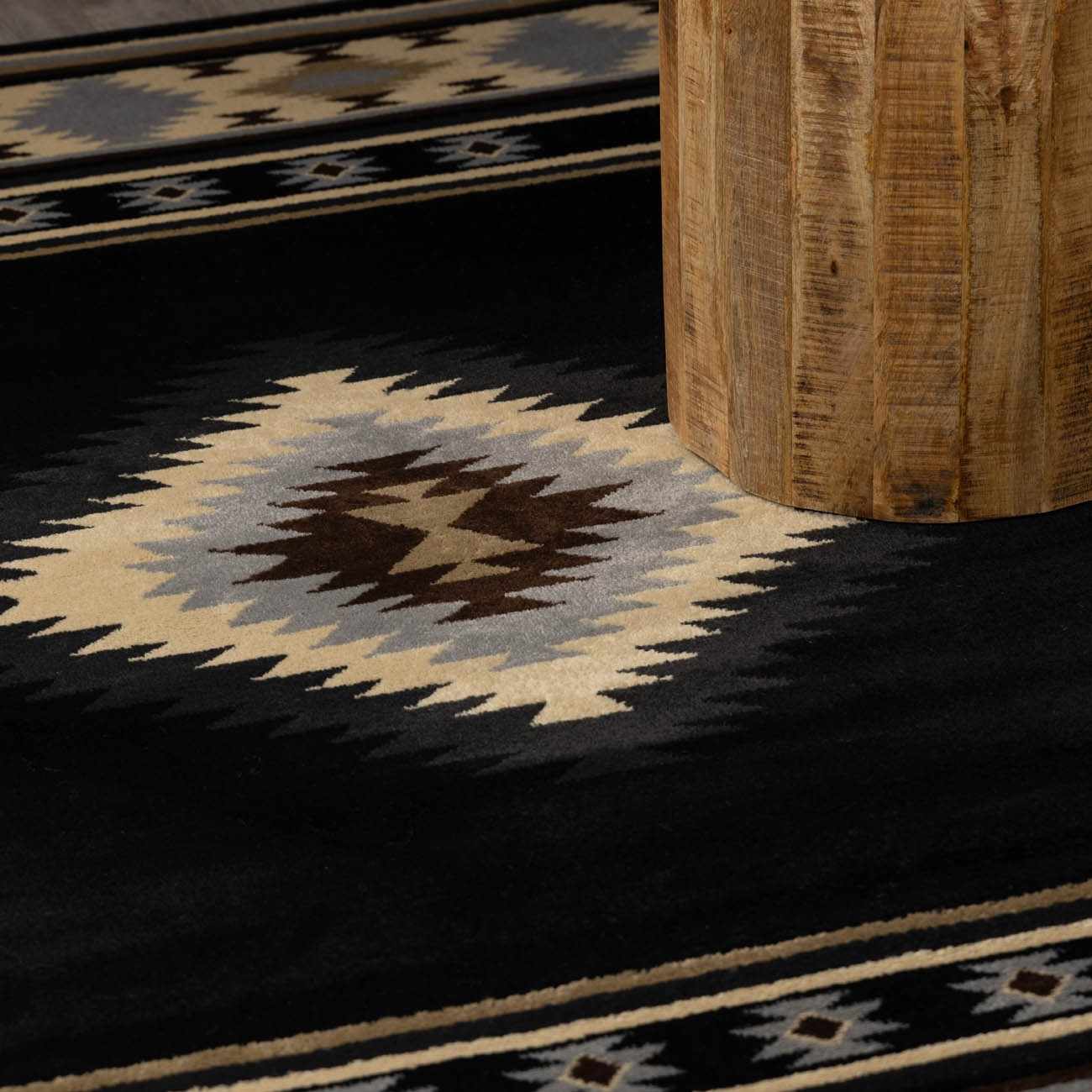 Buckhaven Black Southwestern Area Rug - Image 8