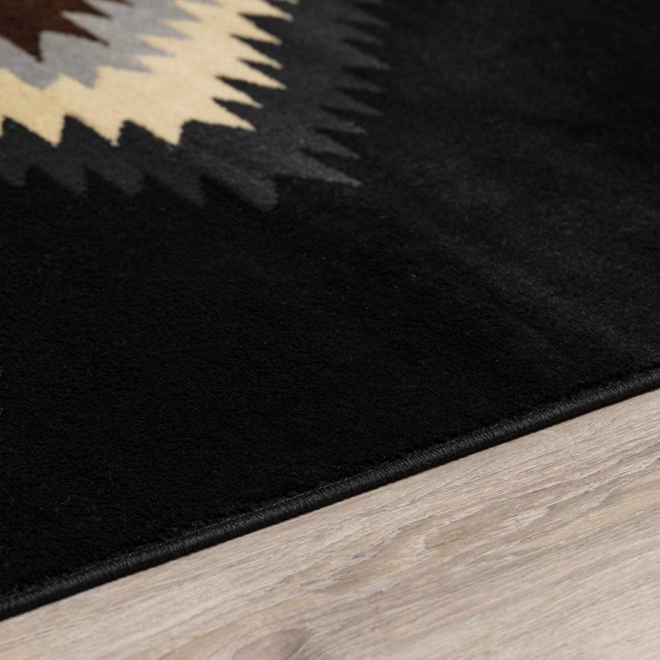 Buckhaven Black Southwestern Area Rug - Image 9