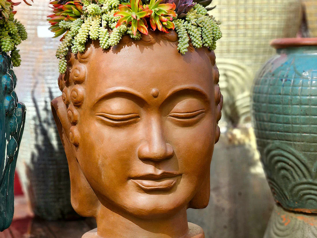 Buddha Head Planter By Plantatorem - Image 5