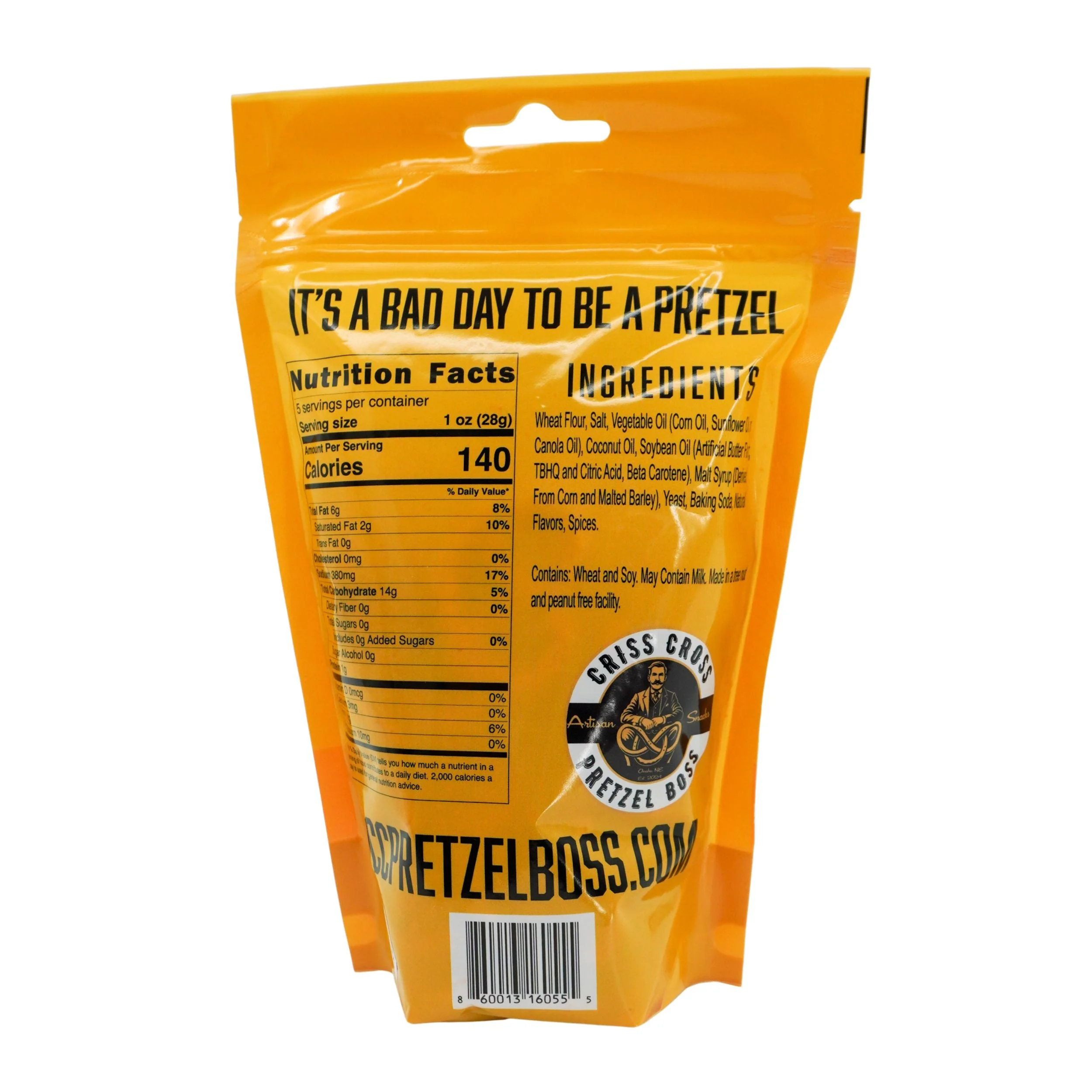 Buffalo Flavored Pretzels | 5 oz | Criss Cross Pretzel Boss - Image 3