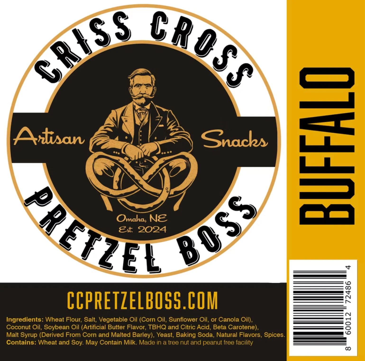 Buffalo Flavored Pretzels | Pack of 2 | 10 oz | Criss Cross Pretzel Boss - Image 3