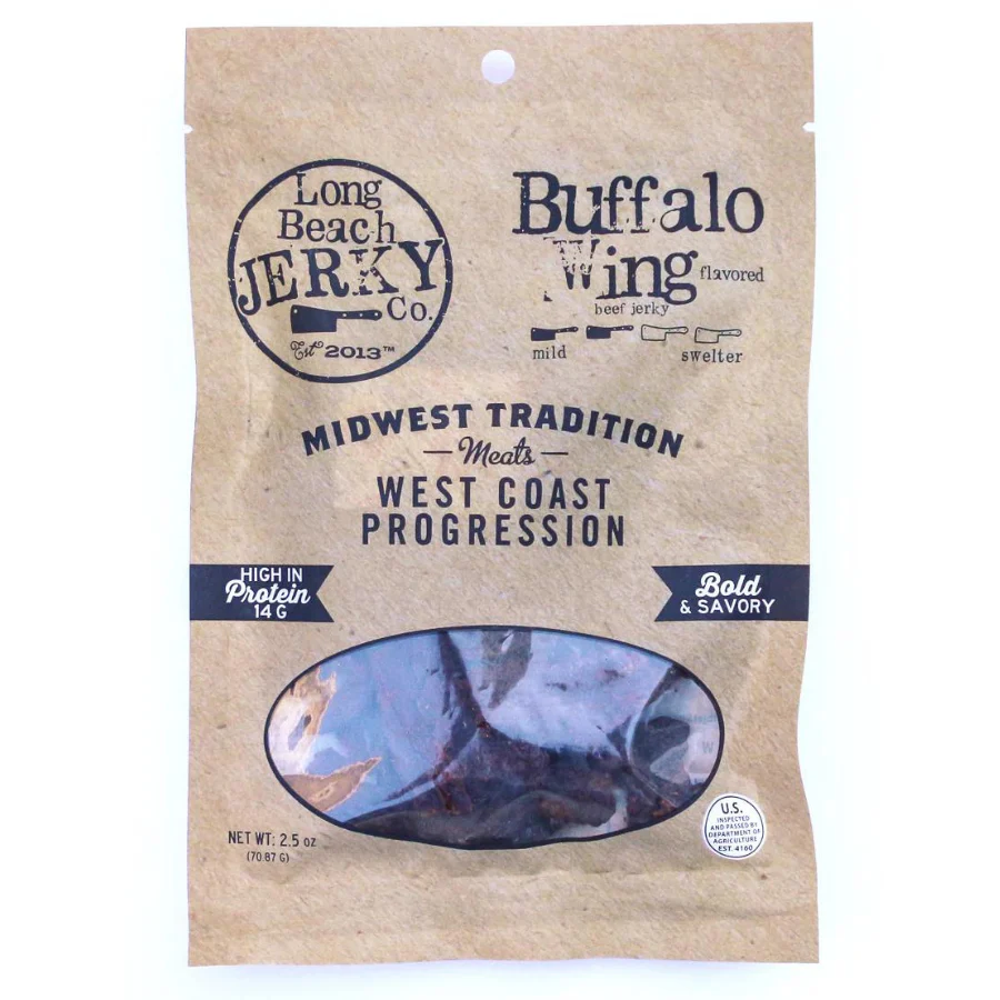 Buffalo Wing Flavored Beef Jerky | 2.5 oz | Pack of 2 | JVL Enterprises - Image 2
