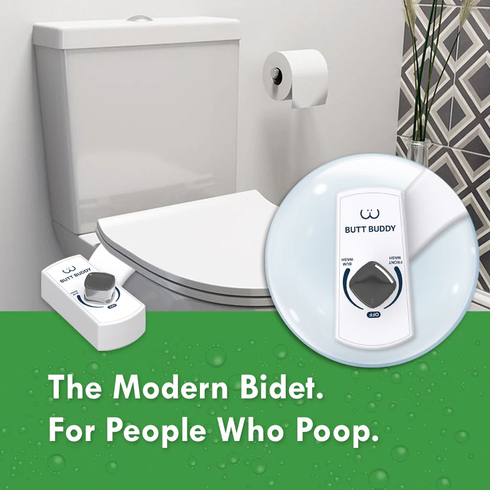 BUTT BUDDY Duo - Rear & Front Water Sprayer Bidet Toilet Attachment - Image 4